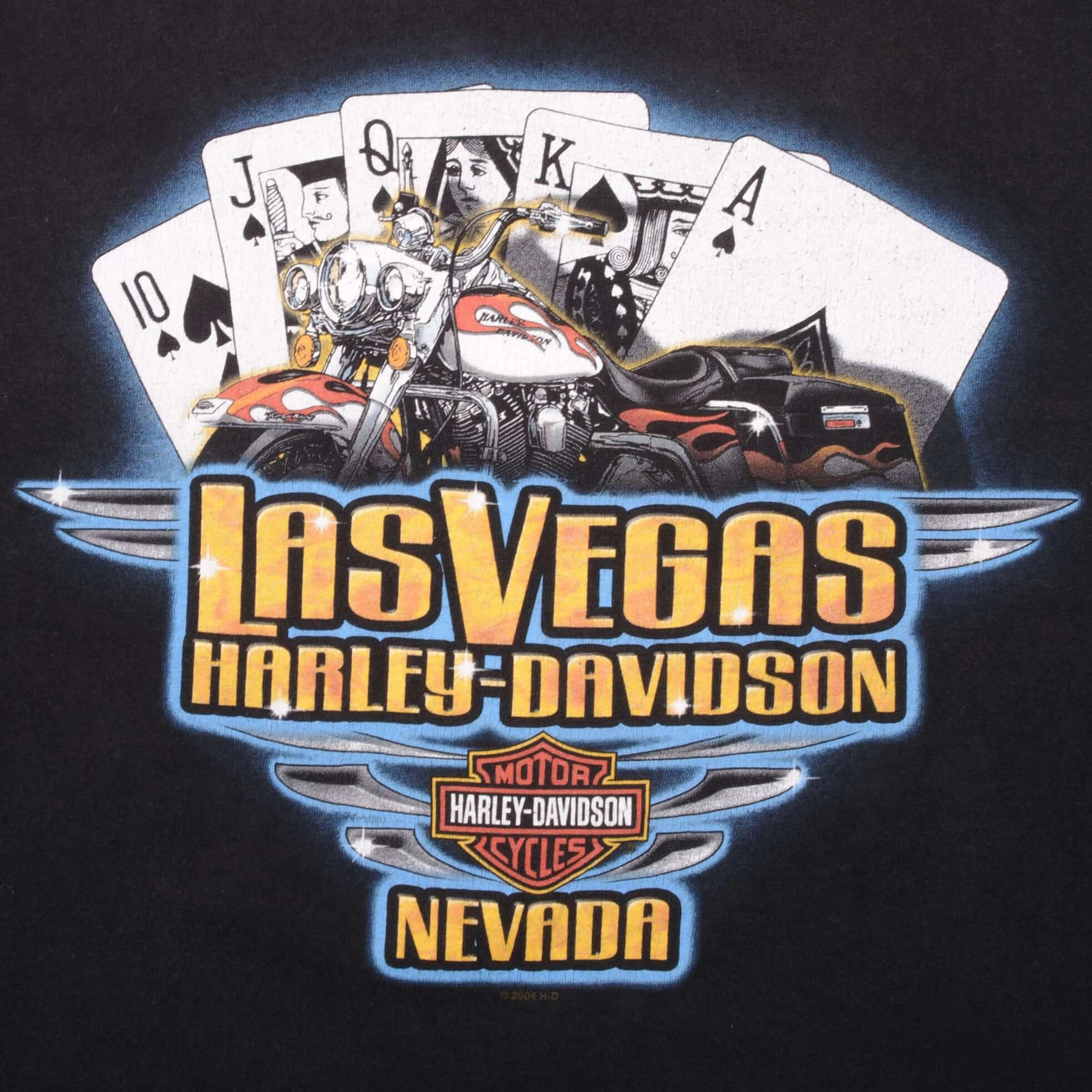 VINTAGE HARLEY DAVIDSON LAS VEGAS TEE SHIRT 2004 SIZE XL MADE IN USA