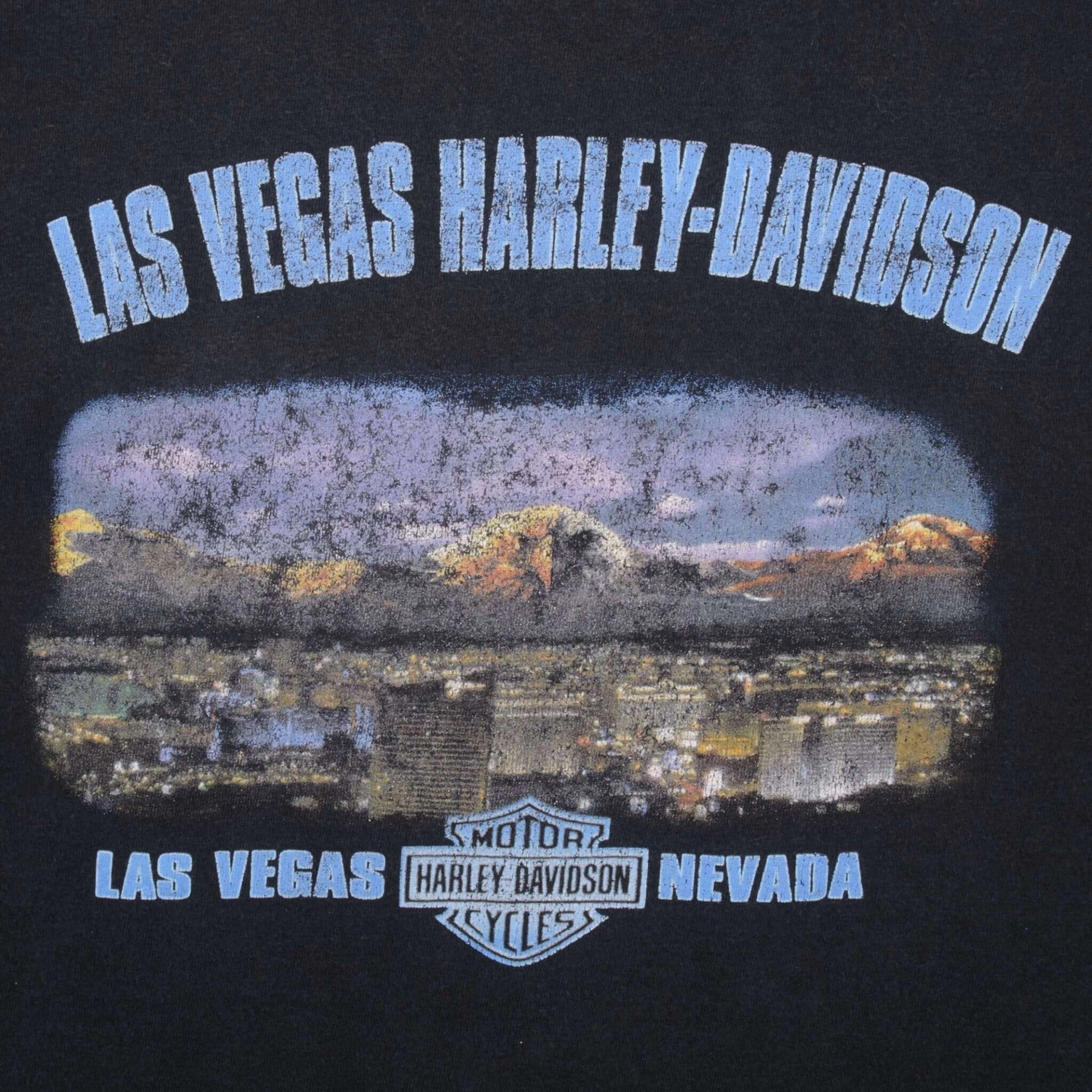 VINTAGE HARLEY DAVIDSON LAS VEGAS TEE SHIRT 2008 SIZE XL MADE IN USA