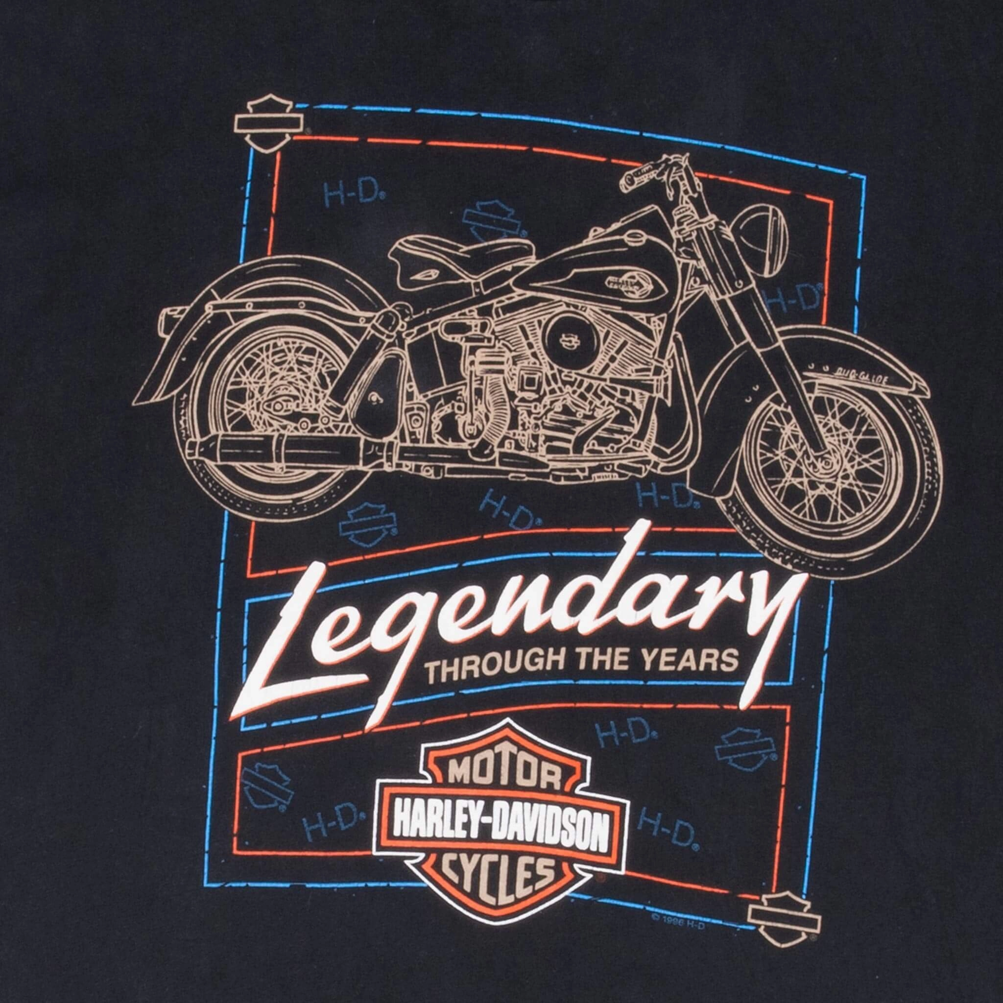 VINTAGE HARLEY DAVIDSON LEGENDARY NASHVILLE TEE SHIRT 1996 XL MADE IN USA