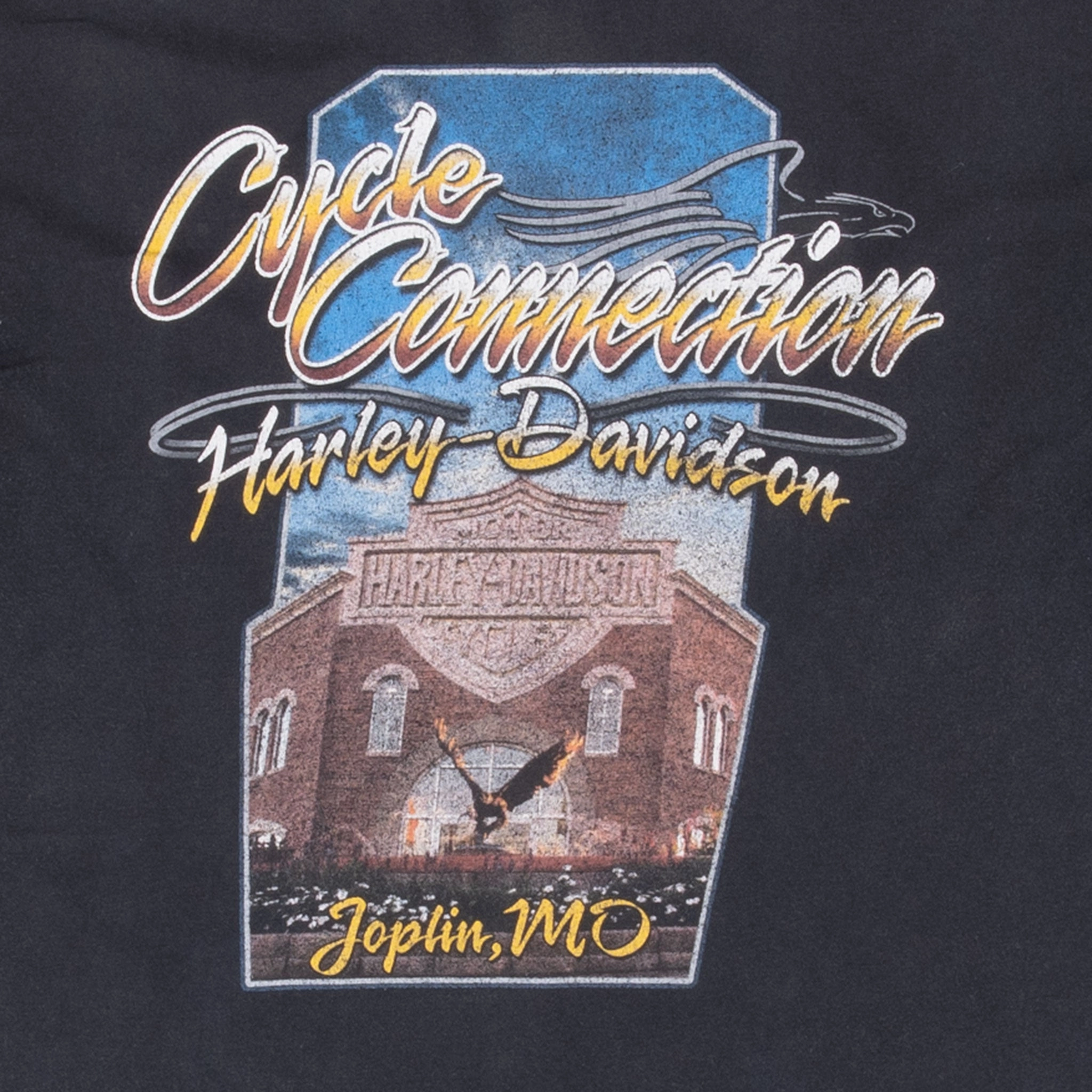 VINTAGE HARLEY DAVIDSON LIFE BEGINS TEE SHIRT 2003 LARGE MADE IN USA