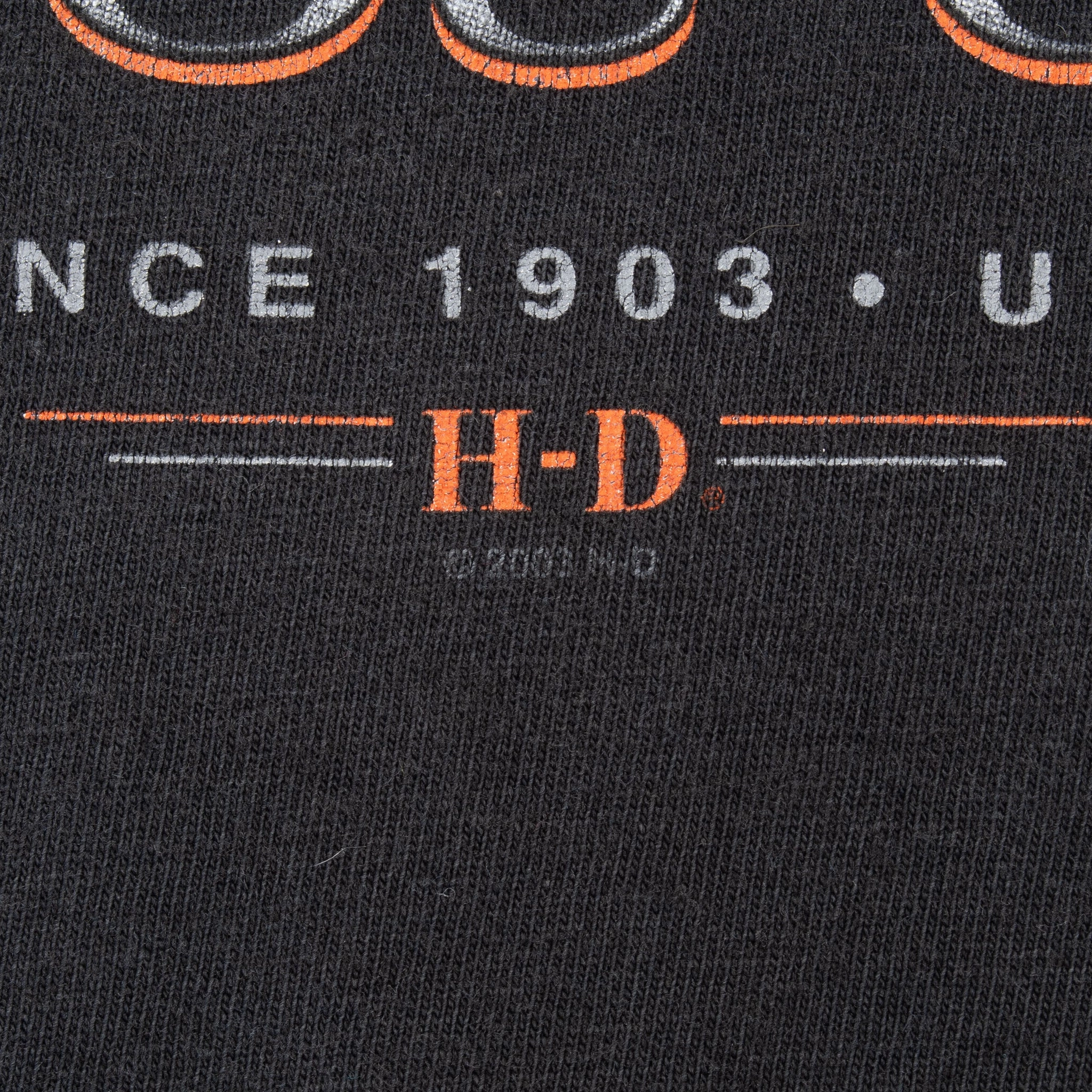 VINTAGE HARLEY DAVIDSON LIFE BEGINS TEE SHIRT 2003 LARGE MADE IN USA