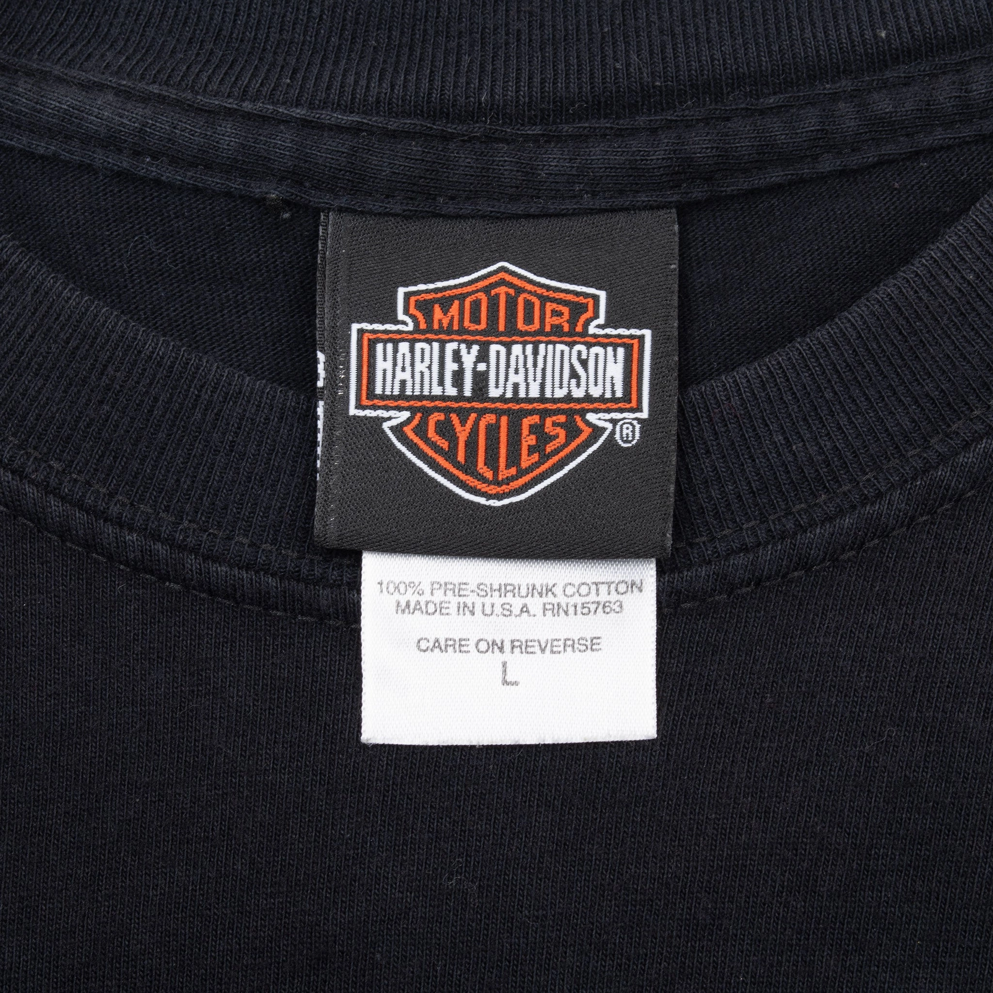 VINTAGE HARLEY DAVIDSON LINDON UTAH TEE SHIRT 2008 LARGE MADE IN USA