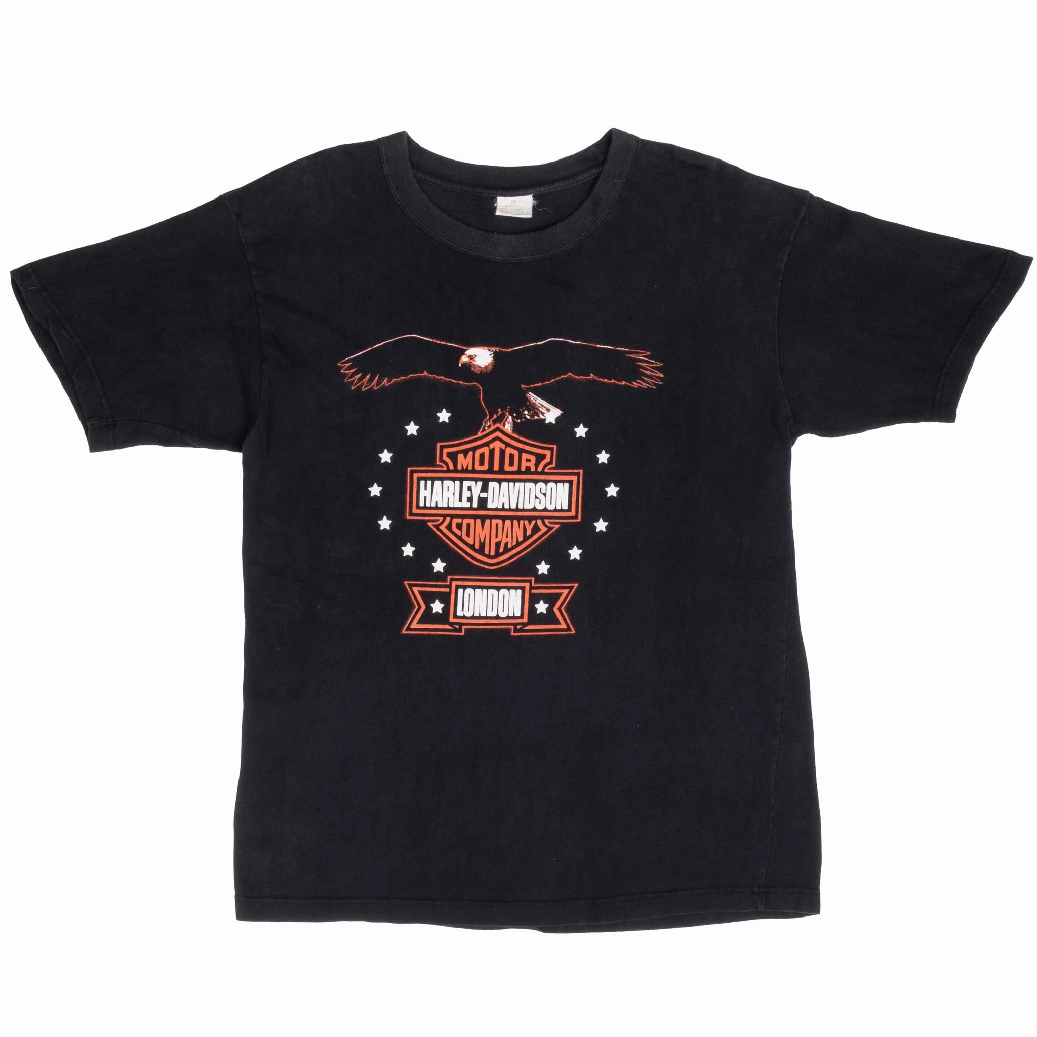 VINTAGE HARLEY DAVIDSON LONDON EAGLE 1990S TEE SHIRT SIZE MEDIUM