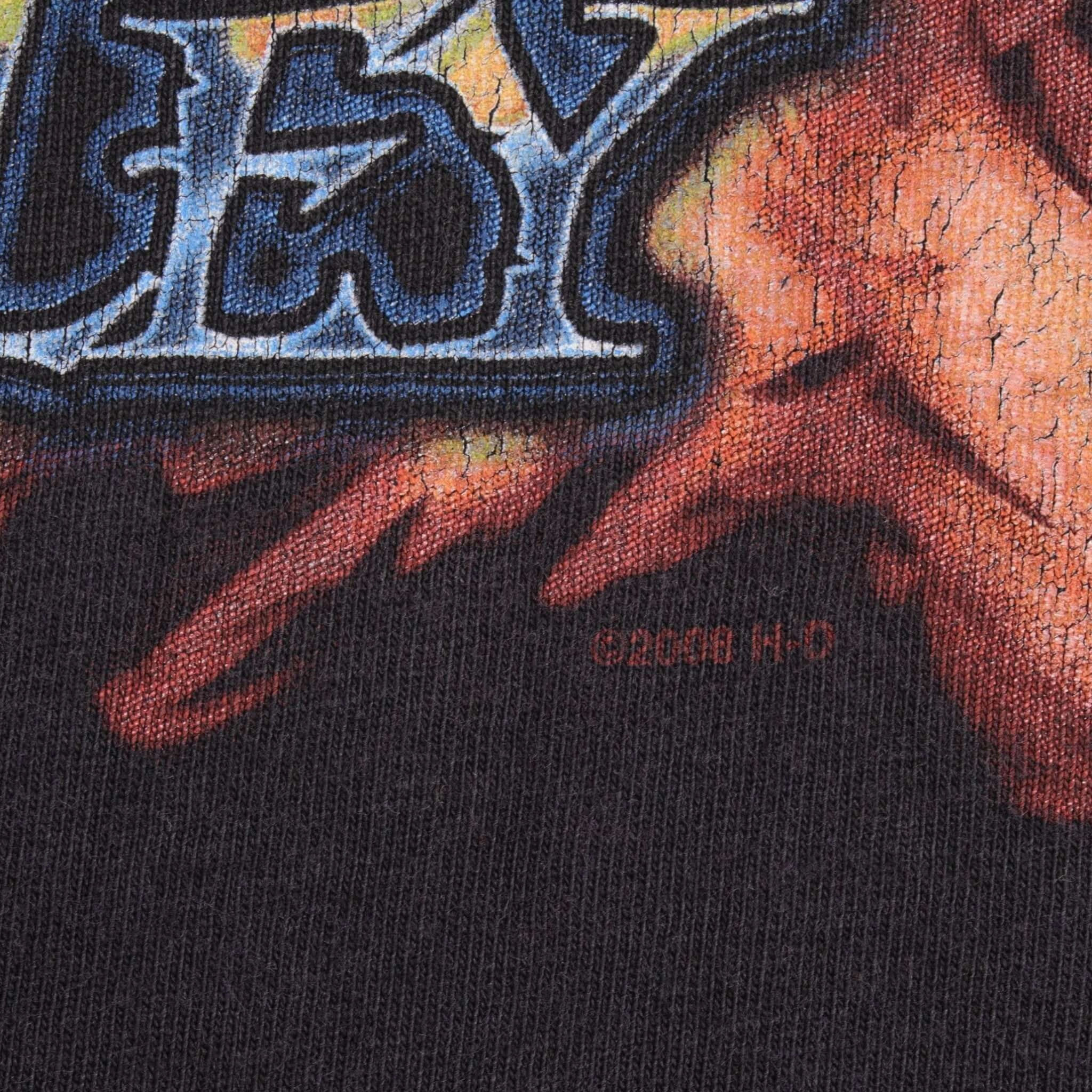 VINTAGE HARLEY DAVIDSON LONG SLEEVES DRAGON 2008 TEE SHIRT SIZE MEDIUM