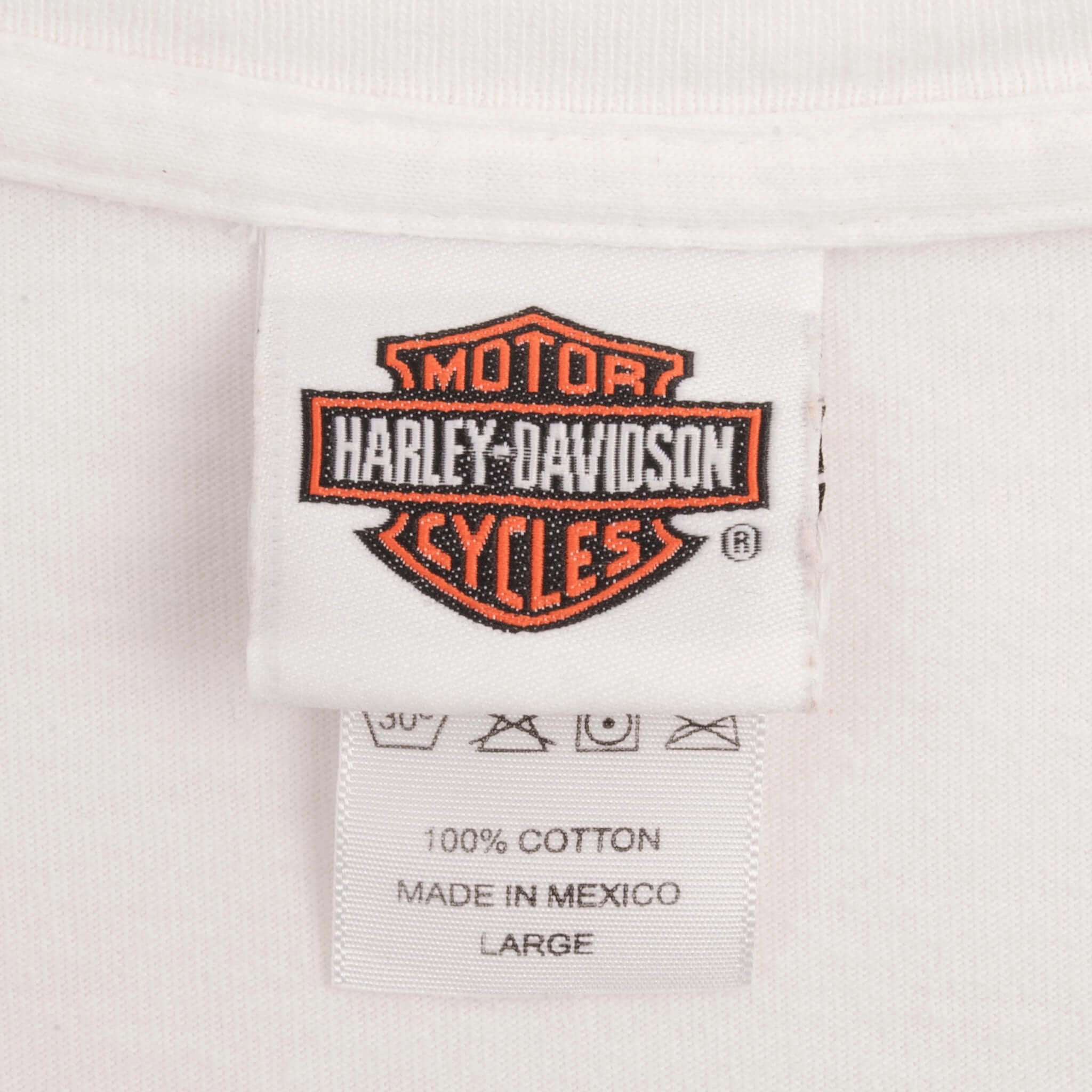 VINTAGE HARLEY DAVIDSON LONG SLEEVES FLAME TEE SHIRT 2007 SIZE LARGE