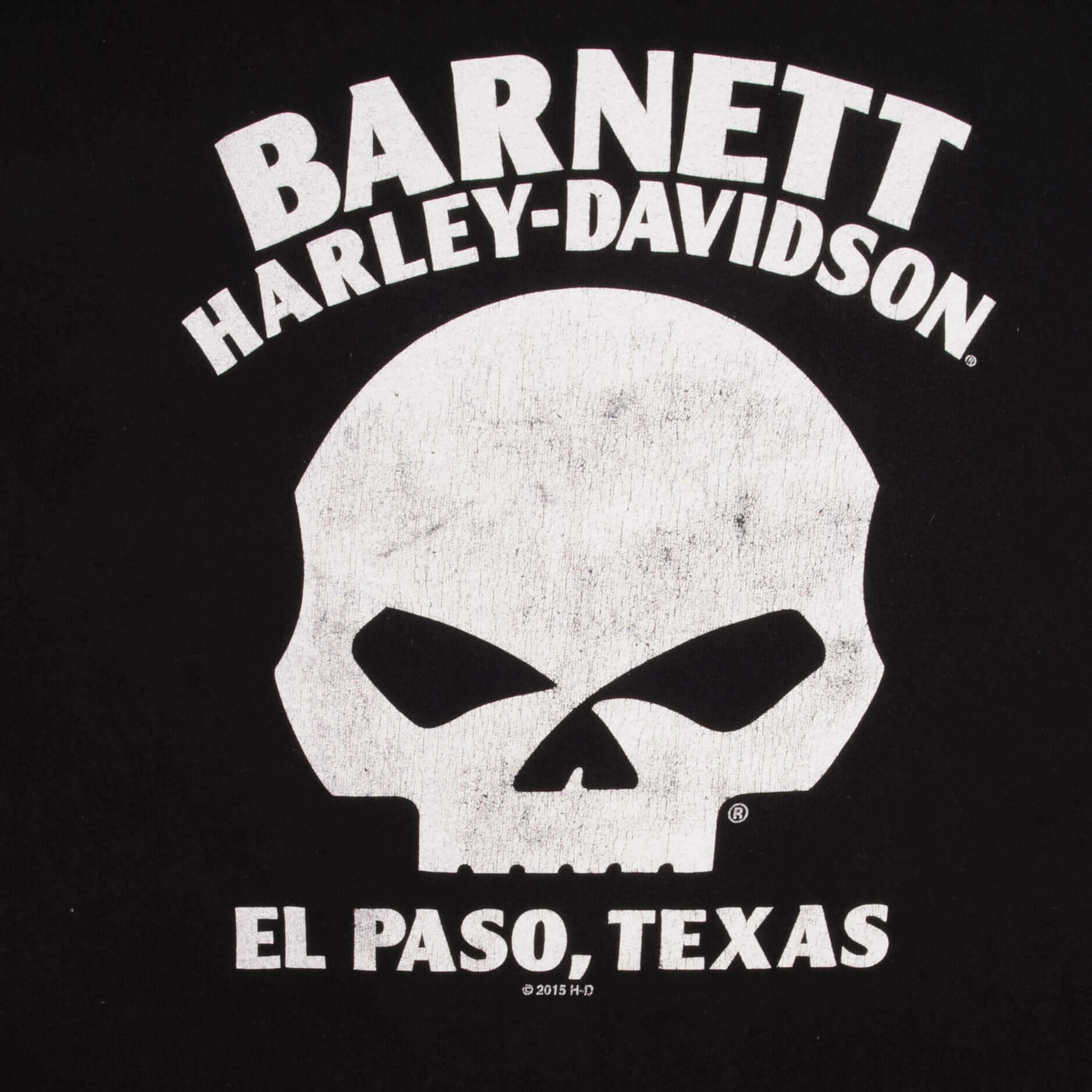 VINTAGE HARLEY DAVIDSON LONG SLEEVES SKELETON TEE SHIRT SIZE XL MADE IN USA