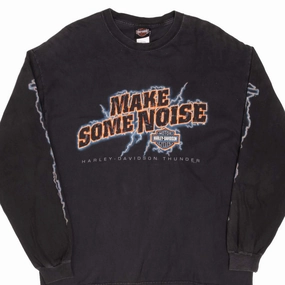VINTAGE HARLEY DAVIDSON LONG SLEEVES TEE SHIRT 2002 SIZE XL MADE IN USA
