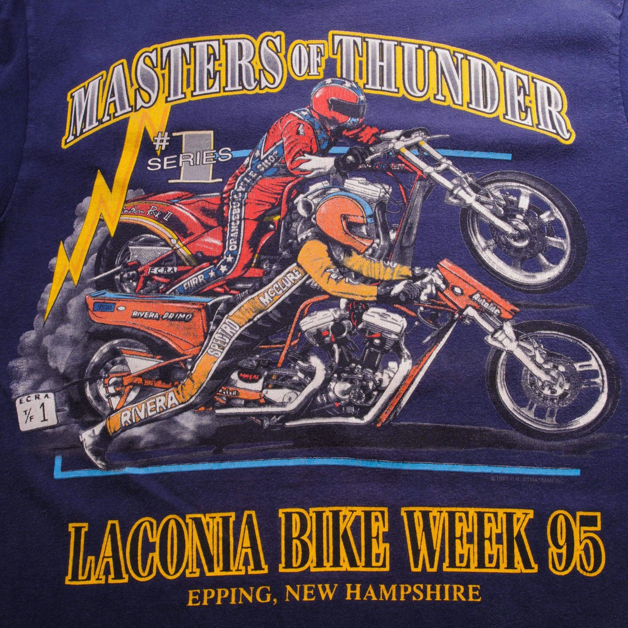 VINTAGE HARLEY DAVIDSON MASTER OF THUNDER TEE SHIRT 1995 SIZE SMALL MADE IN USA