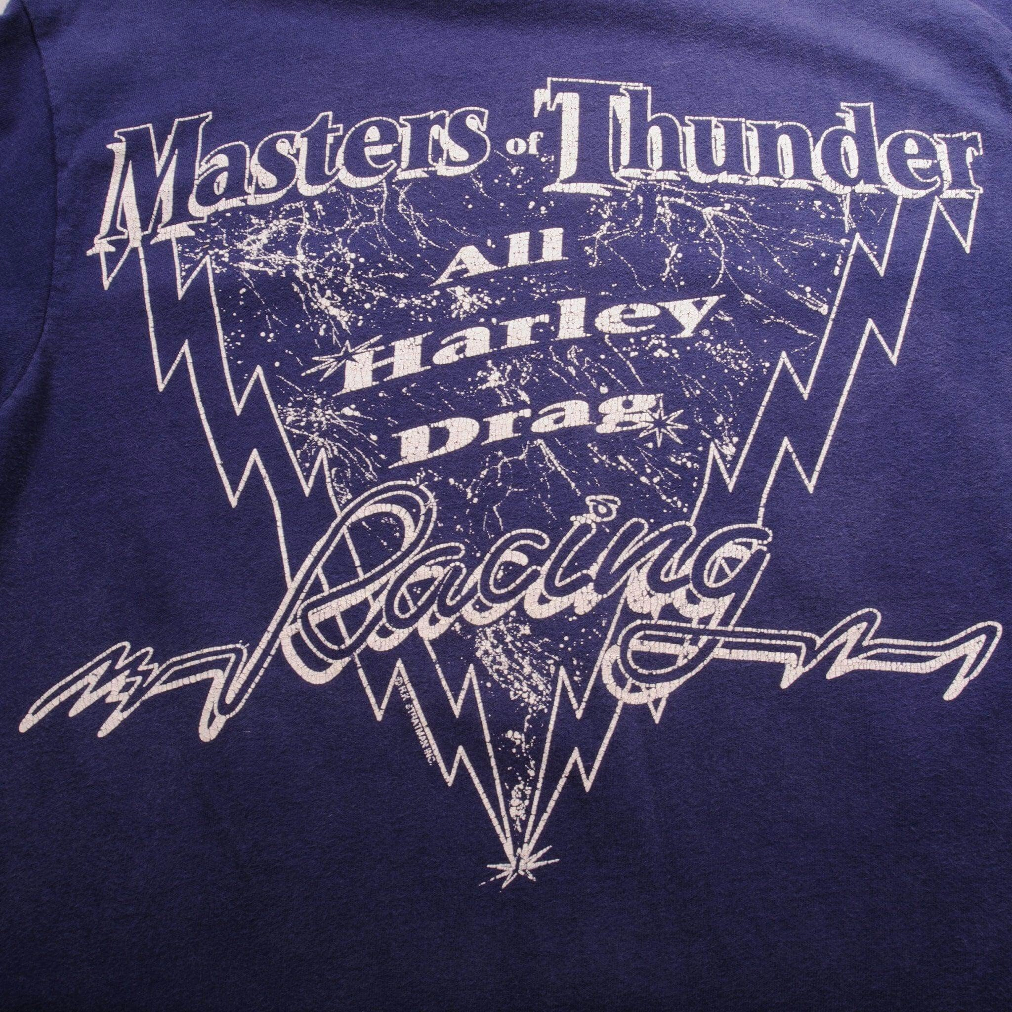 VINTAGE HARLEY DAVIDSON MASTER OF THUNDER TEE SHIRT 1995 SIZE SMALL MADE IN USA