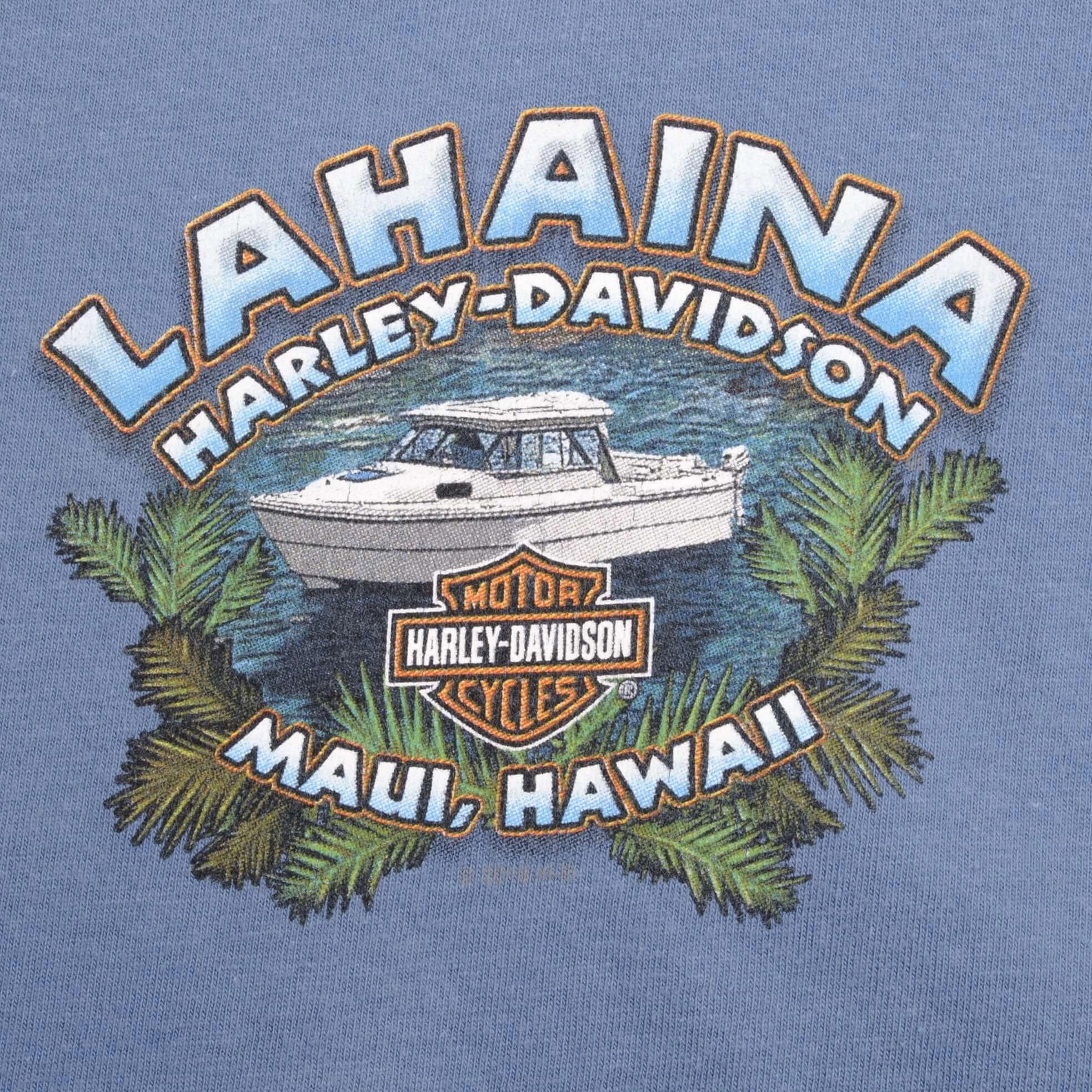 VINTAGE HARLEY DAVIDSON MAUI HAWAII TEE SHIRT SIZE 3XL