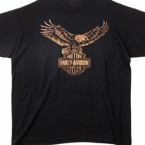 VINTAGE HARLEY DAVIDSON METALLIC TEE SHIRT 1990 SIZE XL MADE IN USA
