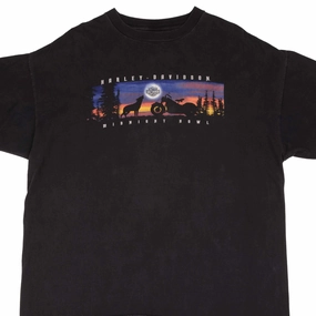 VINTAGE HARLEY DAVIDSON MIDNIGHT HOWL DALLAS TX TEE SHIRT 1999 2XL MADE IN USA
