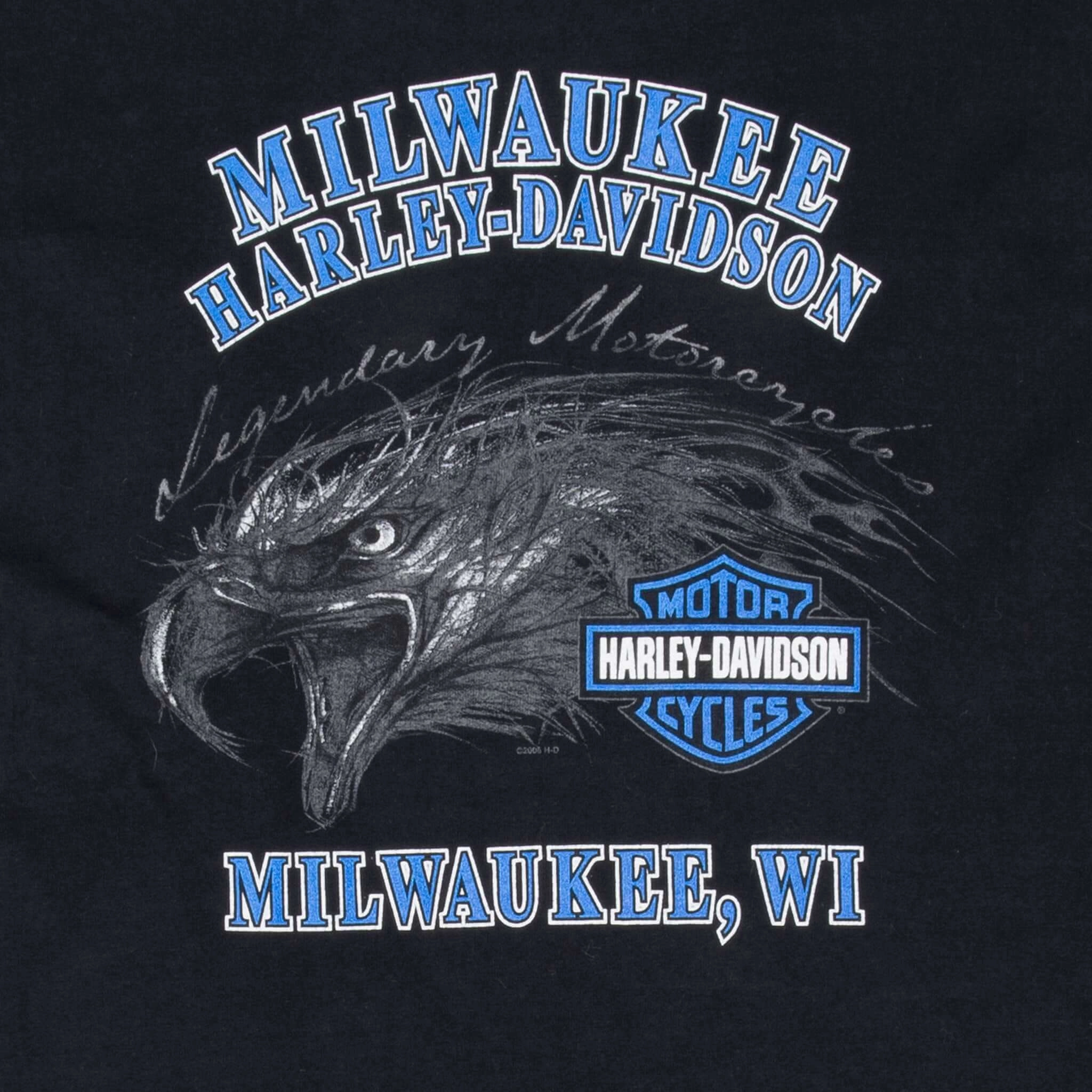 VINTAGE HARLEY DAVIDSON MILWAUKEE EAGLE TEE SHIRT 2006 XL MADE IN USA