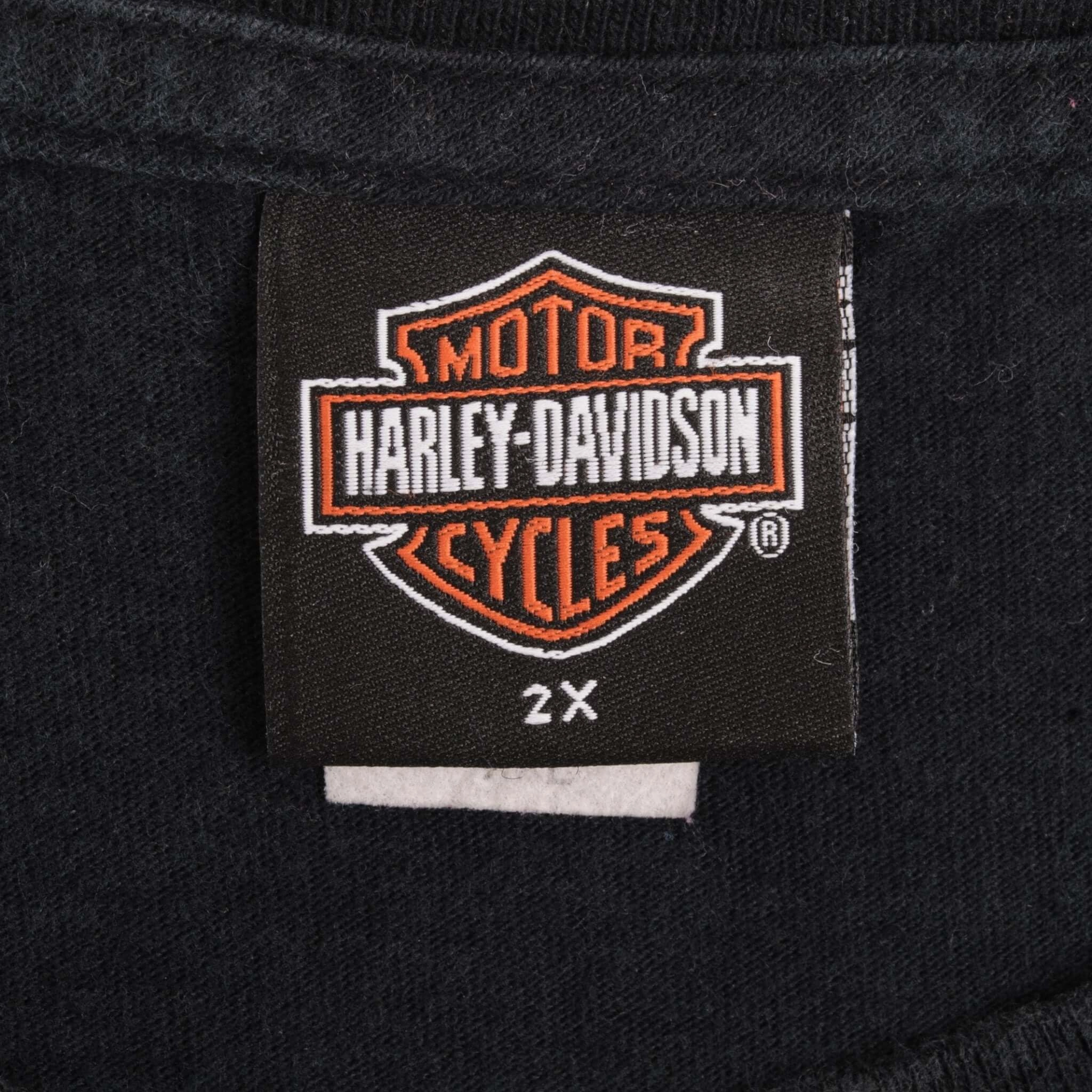 VINTAGE HARLEY DAVIDSON MISSOULA MONTANA TANK TOP TEE SHIRT 2004 2XL MADE IN USA