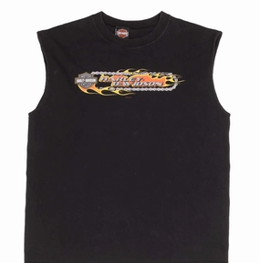 VINTAGE HARLEY DAVIDSON MONROE SANDUSKI TANK TOP TEE SHIRT 2002 XL MADE IN USA