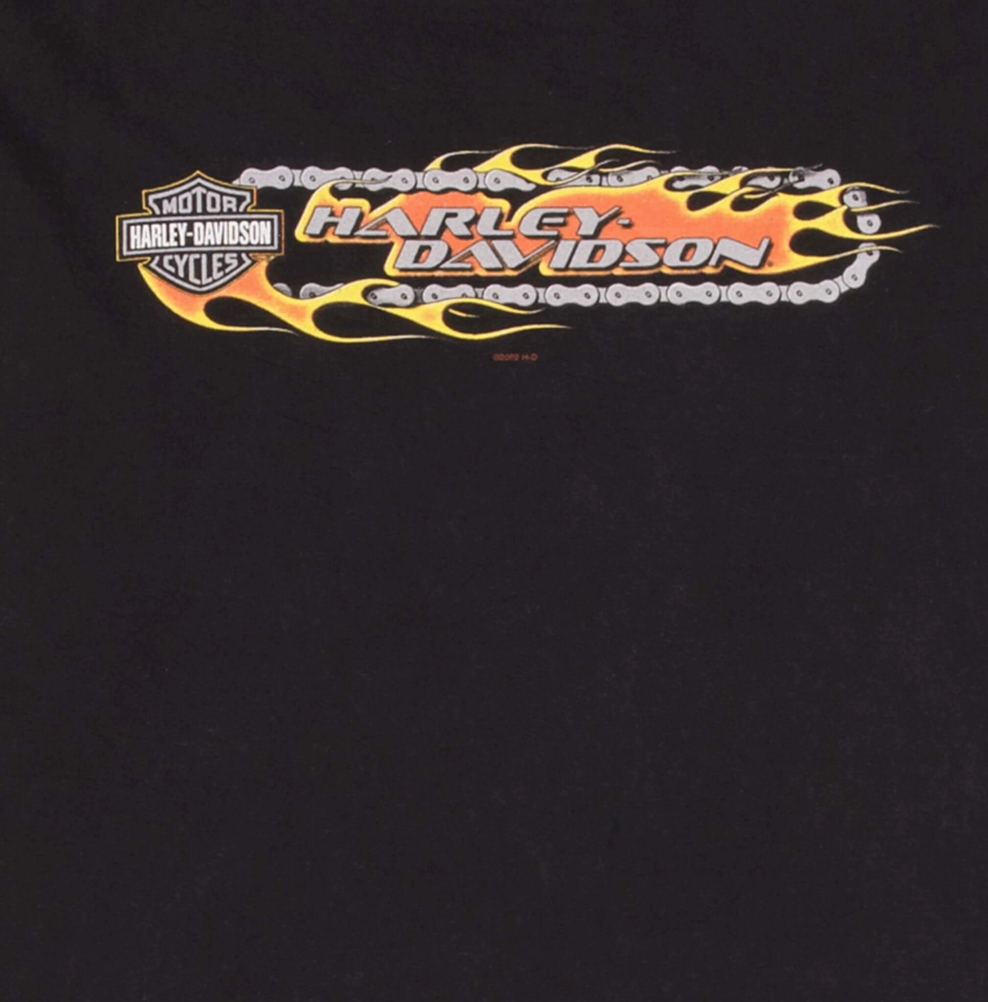 VINTAGE HARLEY DAVIDSON MONROE SANDUSKI TANK TOP TEE SHIRT 2002 XL MADE IN USA