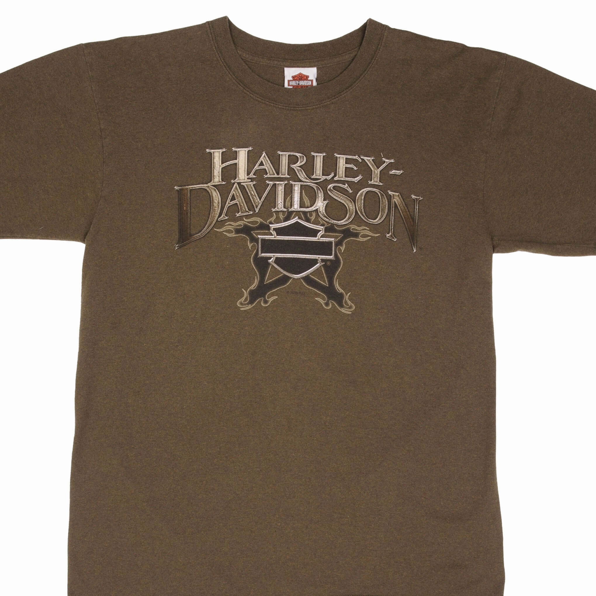 VINTAGE HARLEY DAVIDSON NEWBERN NC TEE SHIRT 2009 SIZE LARGE MADE IN USA