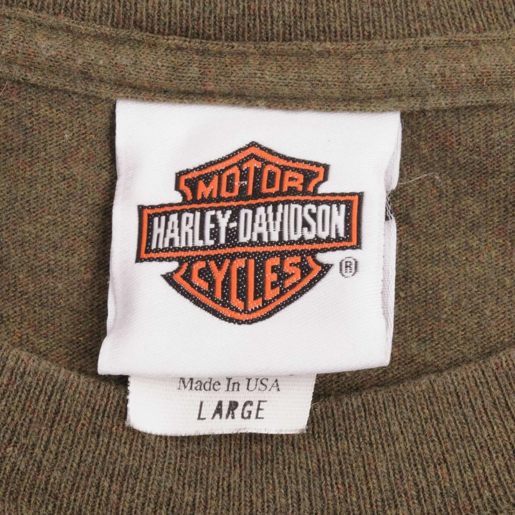VINTAGE HARLEY DAVIDSON NEWBERN NC TEE SHIRT 2009 SIZE LARGE MADE IN USA