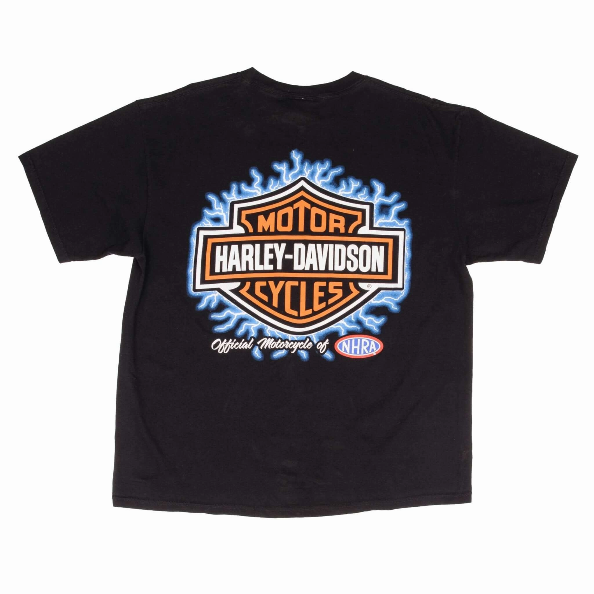 VINTAGE HARLEY DAVIDSON NHRA TEE SHIRT 2000S SIZE XL