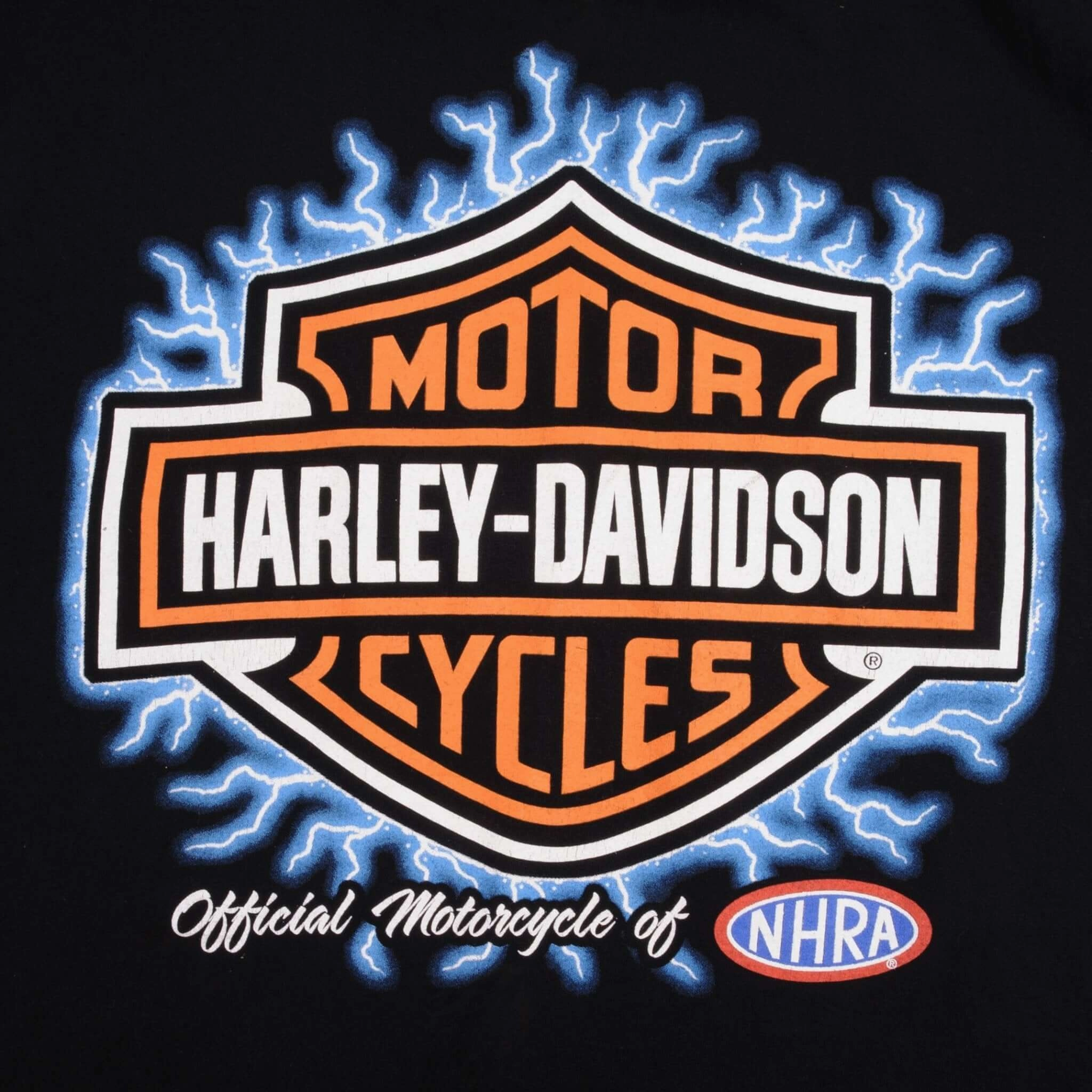 VINTAGE HARLEY DAVIDSON NHRA TEE SHIRT 2000S SIZE XL