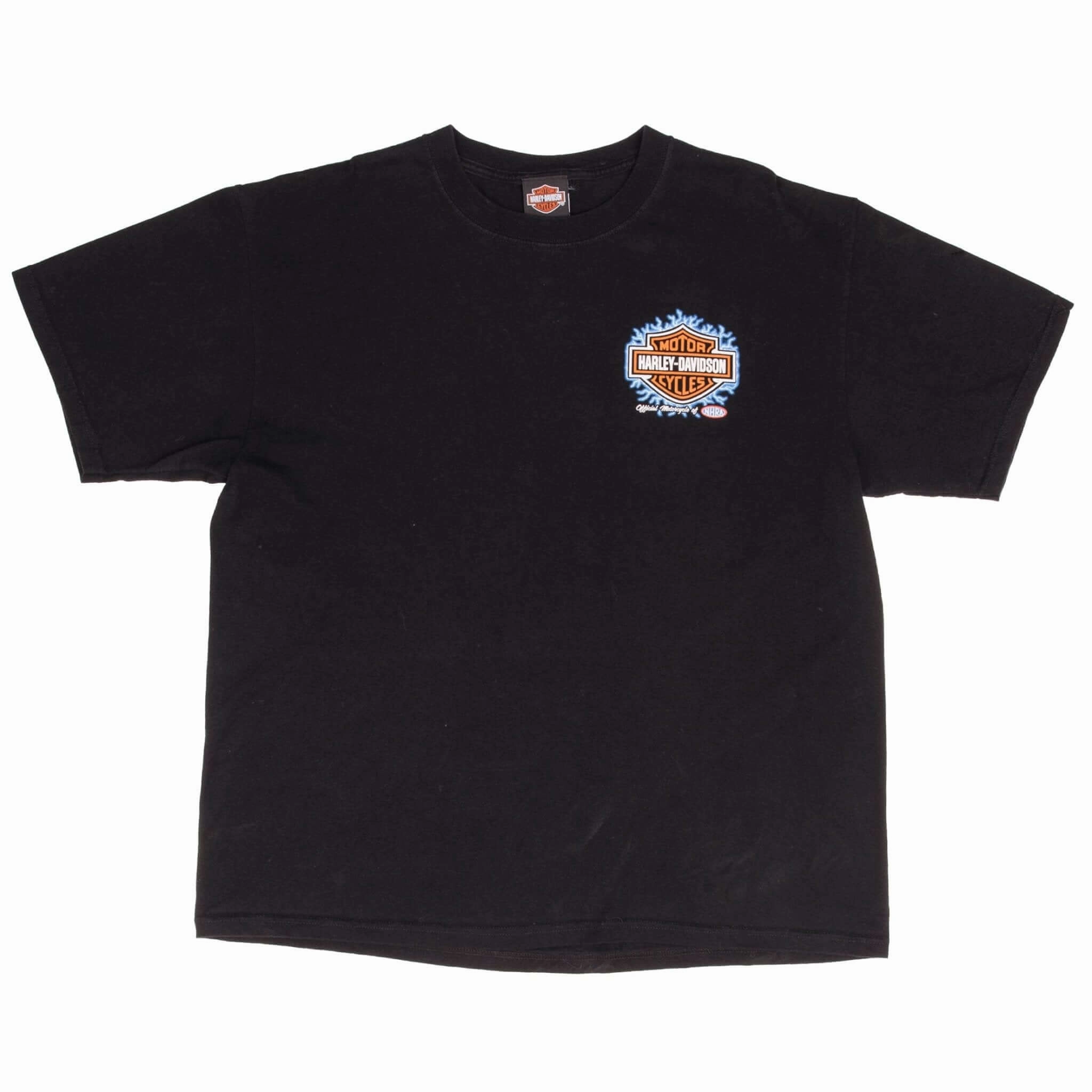 VINTAGE HARLEY DAVIDSON NHRA TEE SHIRT 2000S SIZE XL