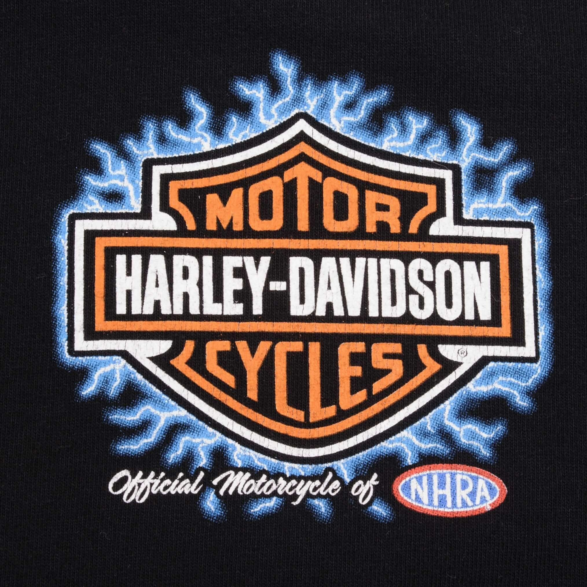 VINTAGE HARLEY DAVIDSON NHRA TEE SHIRT 2000S SIZE XL