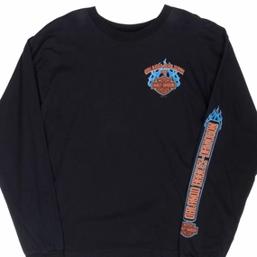 VINTAGE HARLEY DAVIDSON ORLANDO BIKE WEEK 2007 LONG SLEEVE TEE SHIRT LARGE