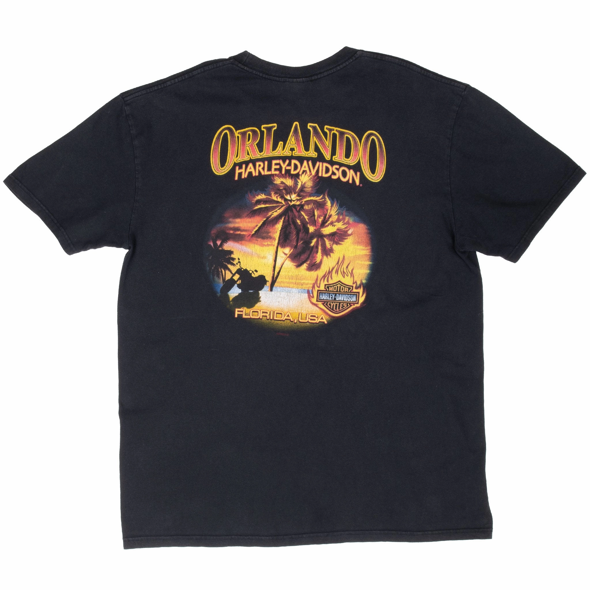 VINTAGE HARLEY DAVIDSON ORLANDO FLORIDA 2008 TEE SHIRT XL