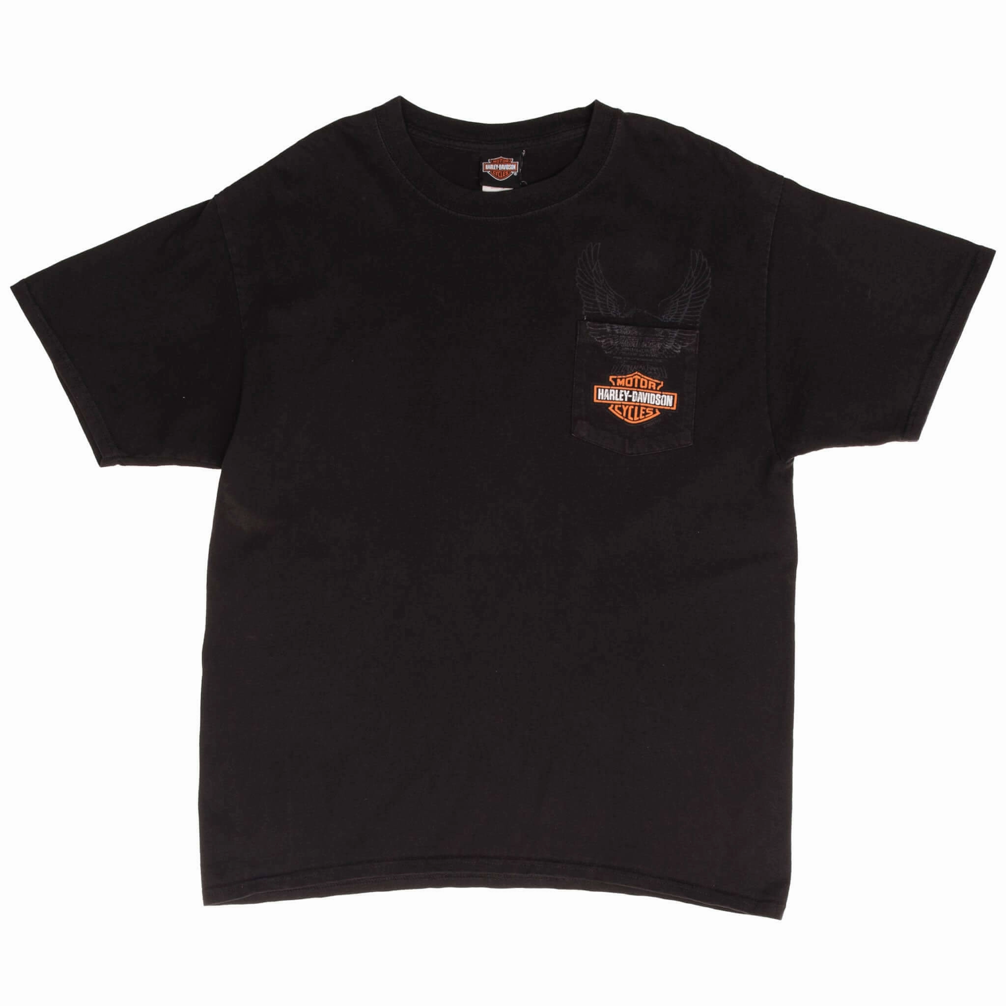 VINTAGE HARLEY DAVIDSON OTAWA OHIO POCKET TEE SHIRT SIZE LARGE