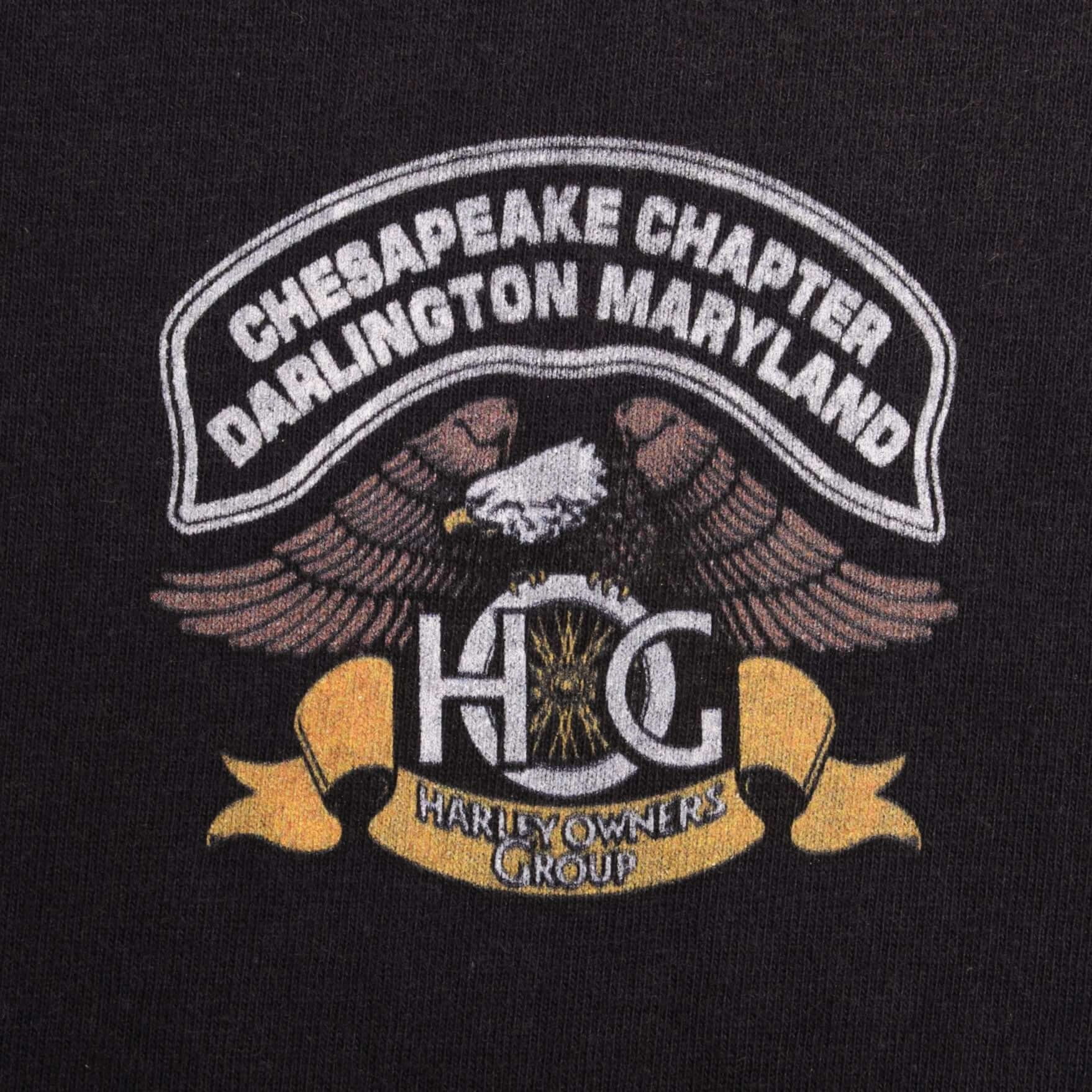 VINTAGE HARLEY DAVIDSON OWNER GROUP 1990S TEE SHIRT SIZE XL