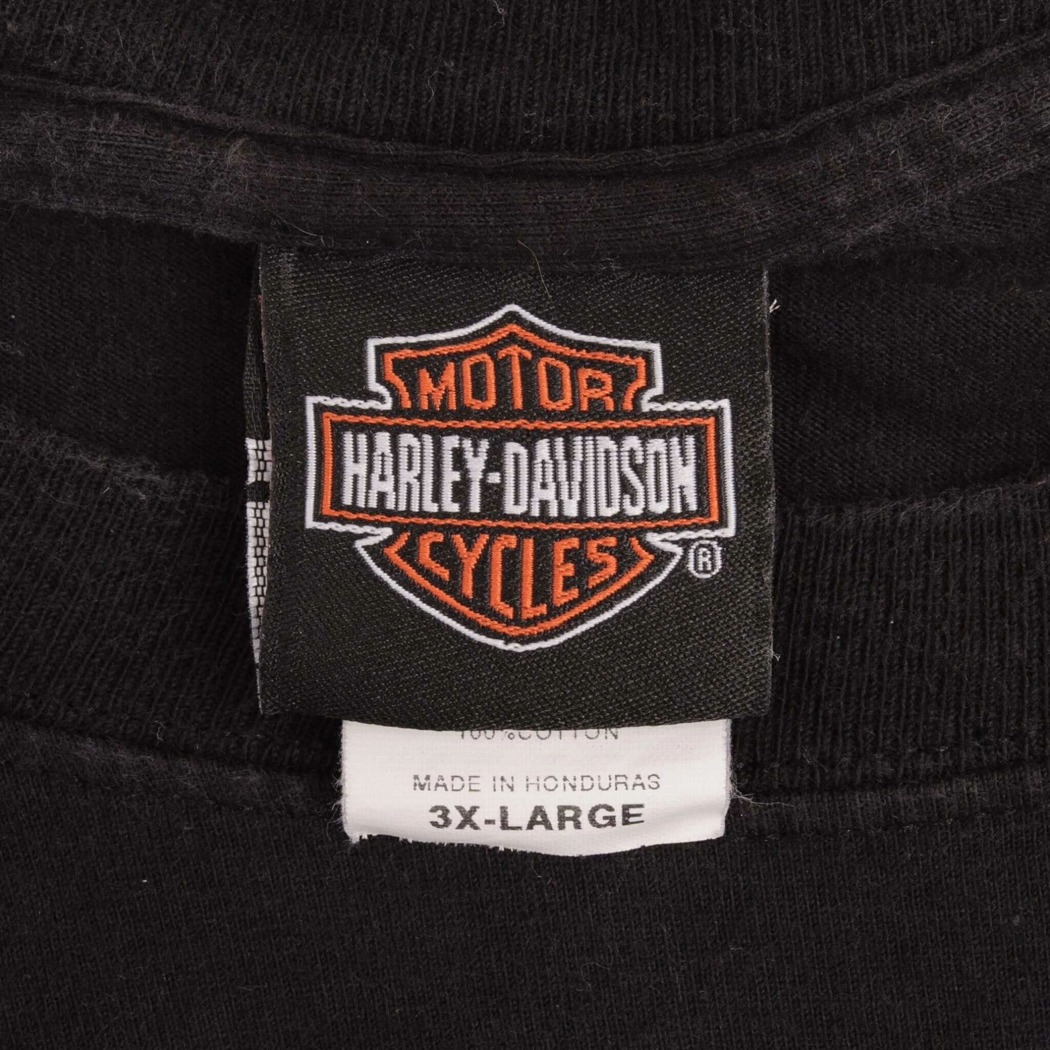VINTAGE HARLEY DAVIDSON PARIS TEXAS 2007 TEE SHIRT SIZE 3XL