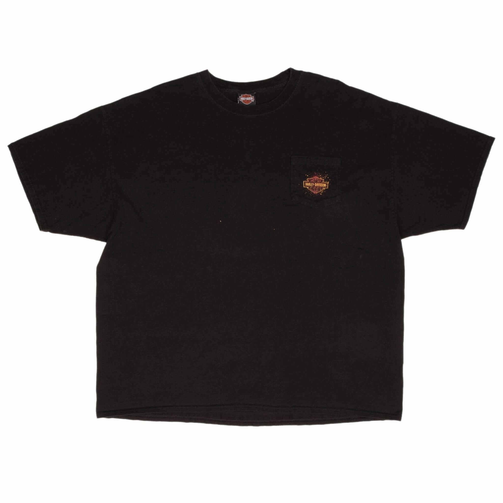 VINTAGE HARLEY DAVIDSON PARIS TEXAS 2007 TEE SHIRT SIZE 3XL