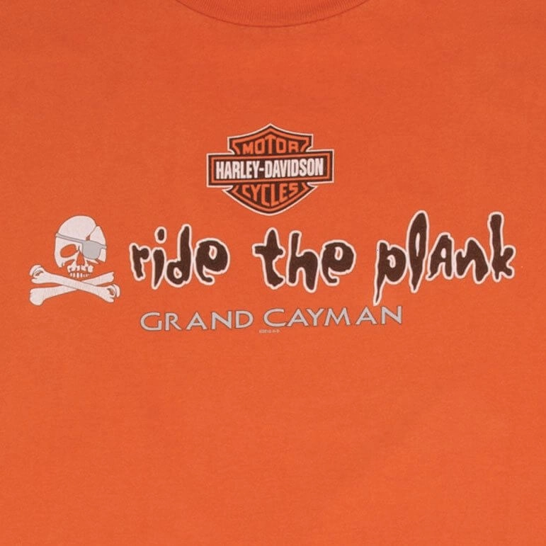 VINTAGE HARLEY DAVIDSON PIRATE GRAND CAYMAN 2011 TANK TOP TEE SHIRT SIZE XL