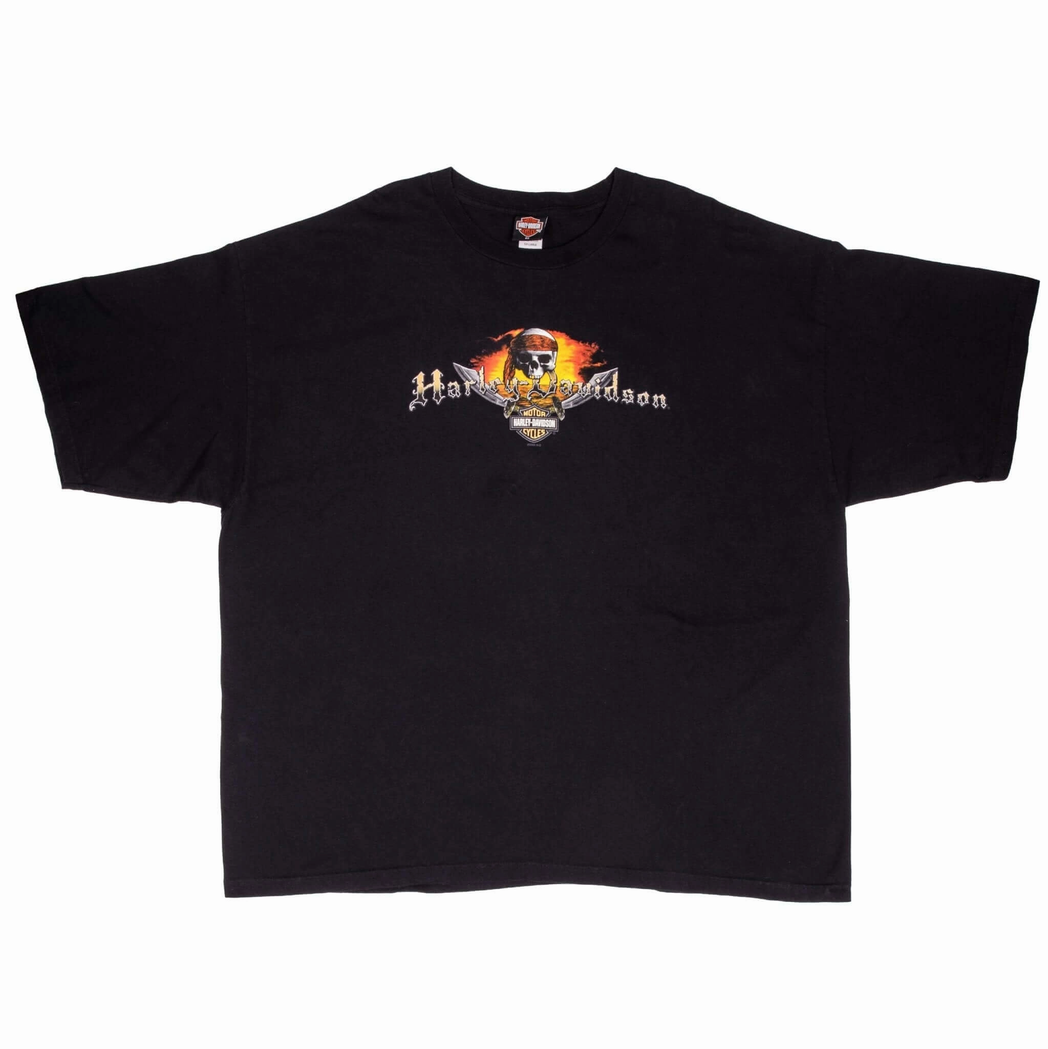 VINTAGE HARLEY DAVIDSON PIRATE GRAND CAYMAN TEE SHIRT 2005 SIZE 5XL MADE IN USA