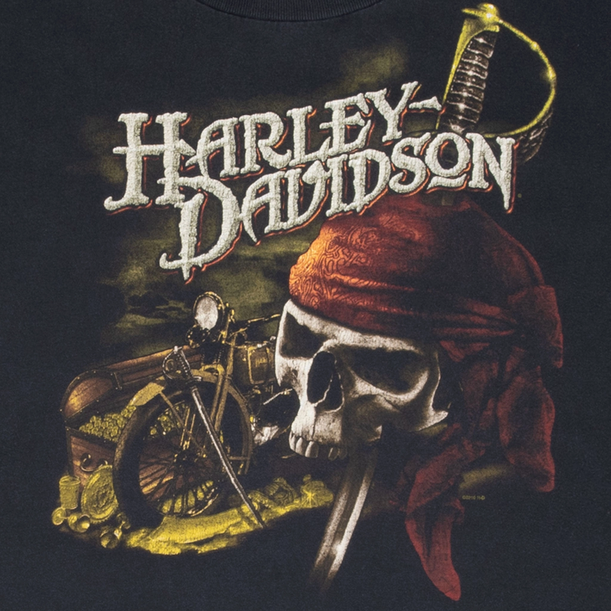 VINTAGE HARLEY DAVIDSON PIRATE TWIN CITIES MINNESOTA TEE SHIRT XL