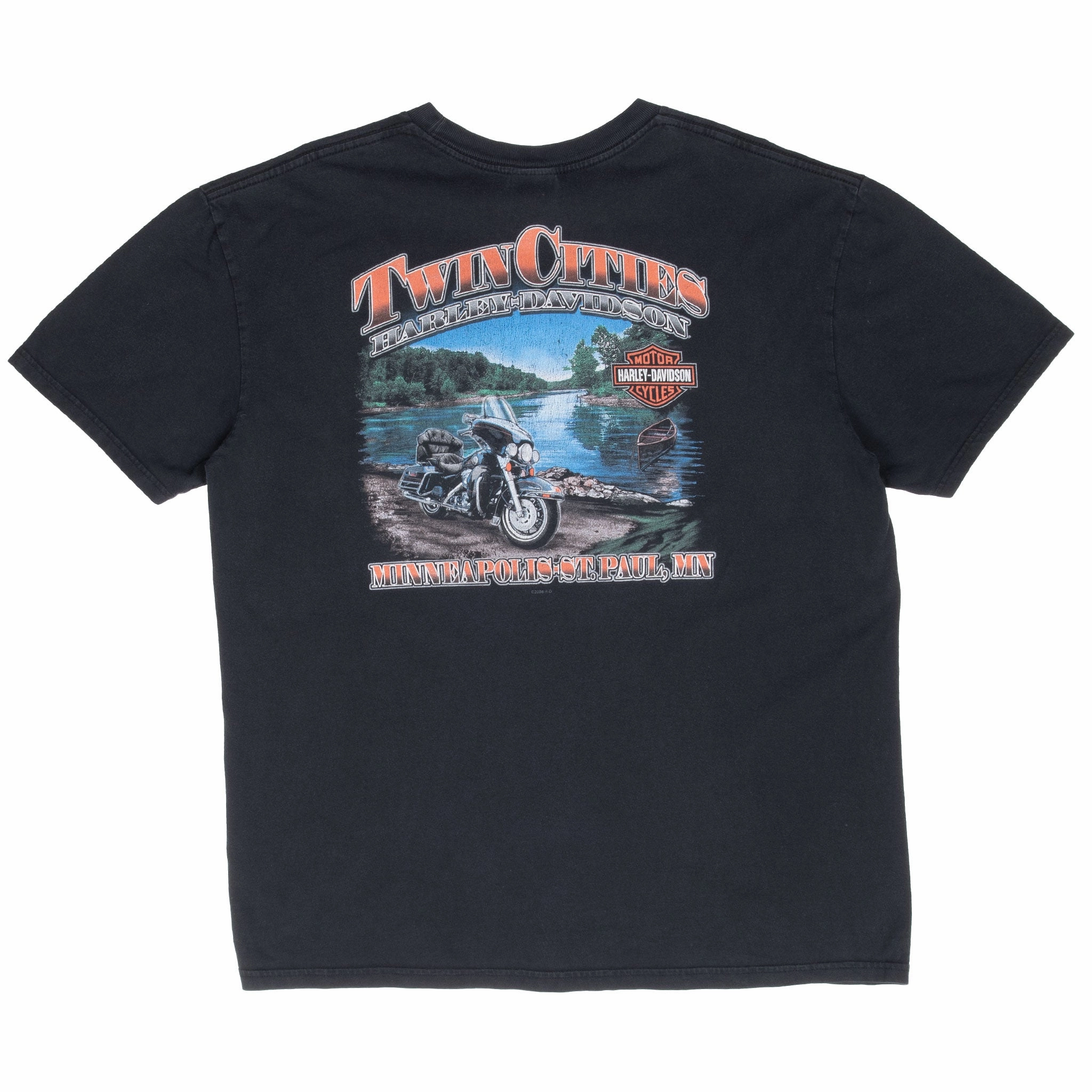 VINTAGE HARLEY DAVIDSON PIRATE TWIN CITIES MINNESOTA TEE SHIRT XL