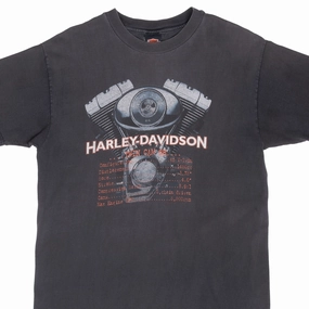 VINTAGE HARLEY DAVIDSON PRINCETON ILLINOIS TEE SHIRT 1998 LARGE MADE IN USA