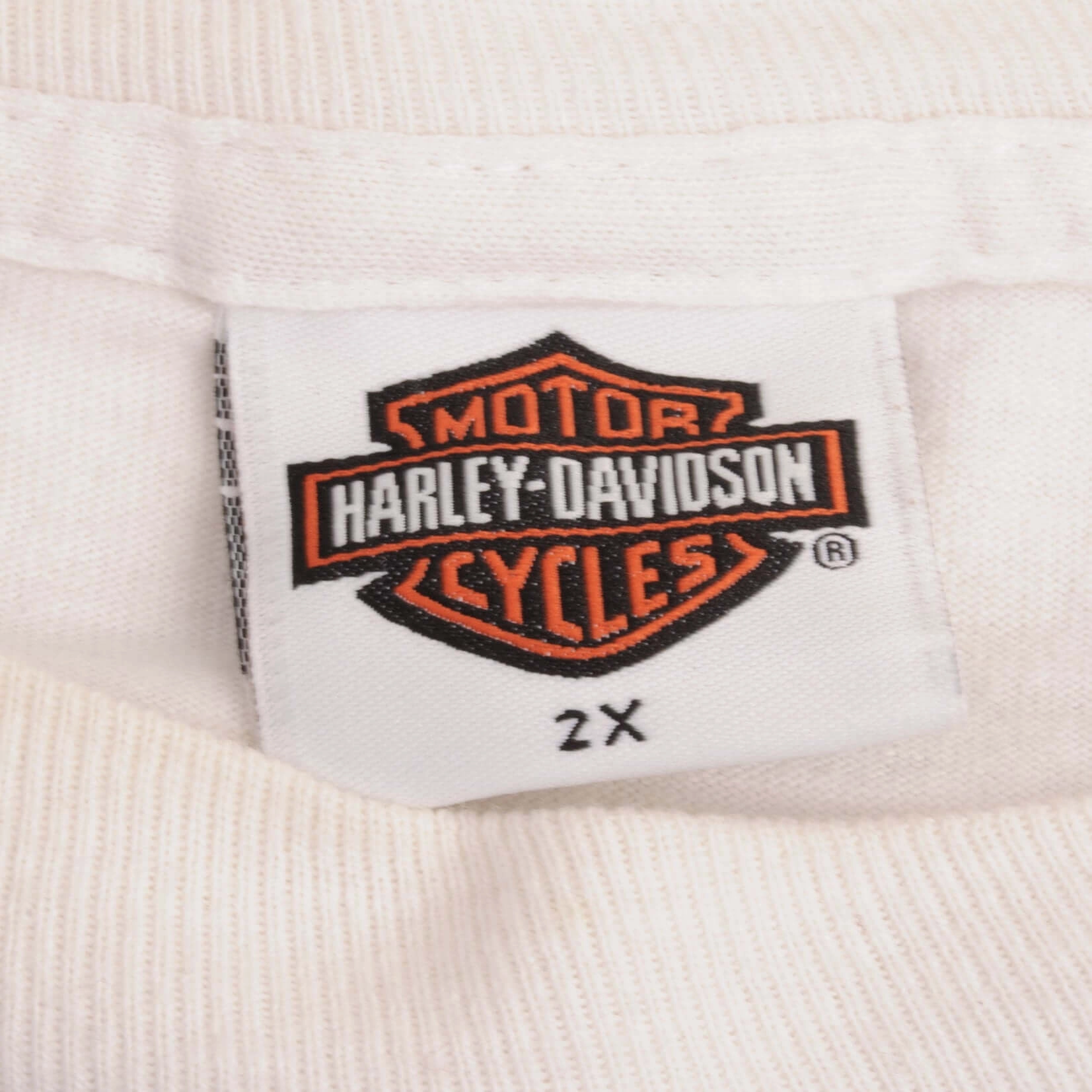 VINTAGE HARLEY DAVIDSON RACING LONG SLEEVES TEE SHIRT 2002 SIZE 2XL MADE IN USA