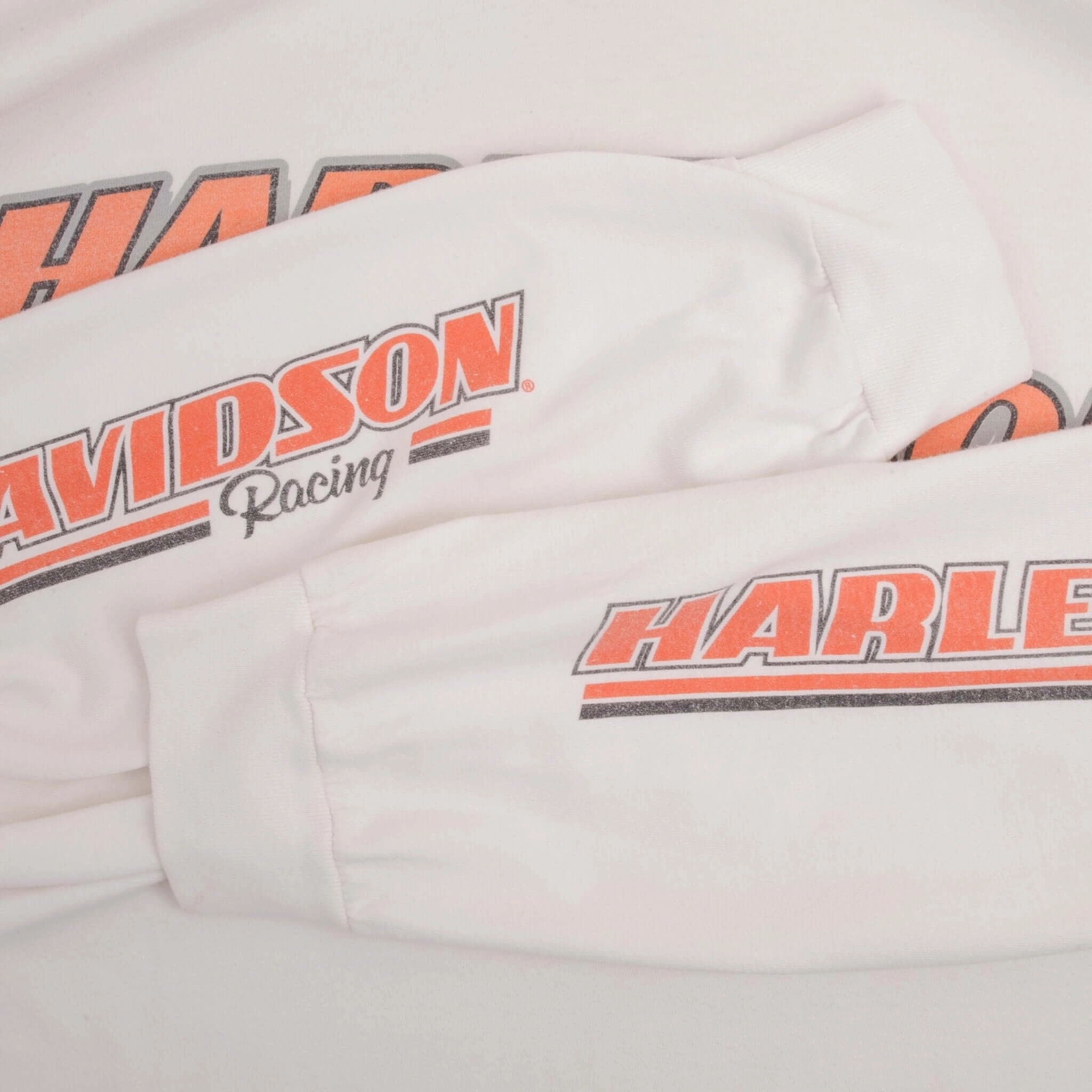 VINTAGE HARLEY DAVIDSON RACING LONG SLEEVES TEE SHIRT SIZE XL