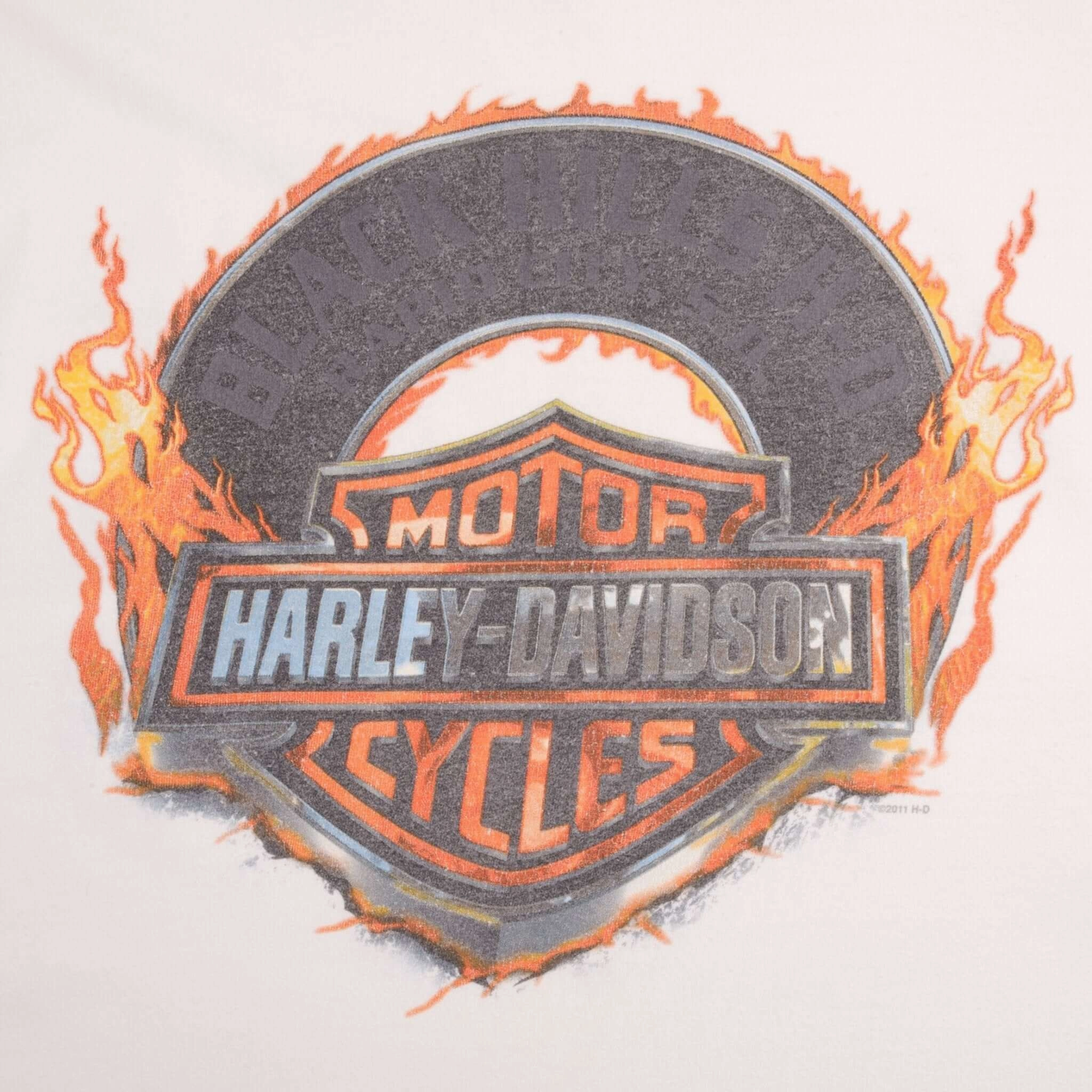 VINTAGE HARLEY DAVIDSON RACING LONG SLEEVES TEE SHIRT SIZE XL