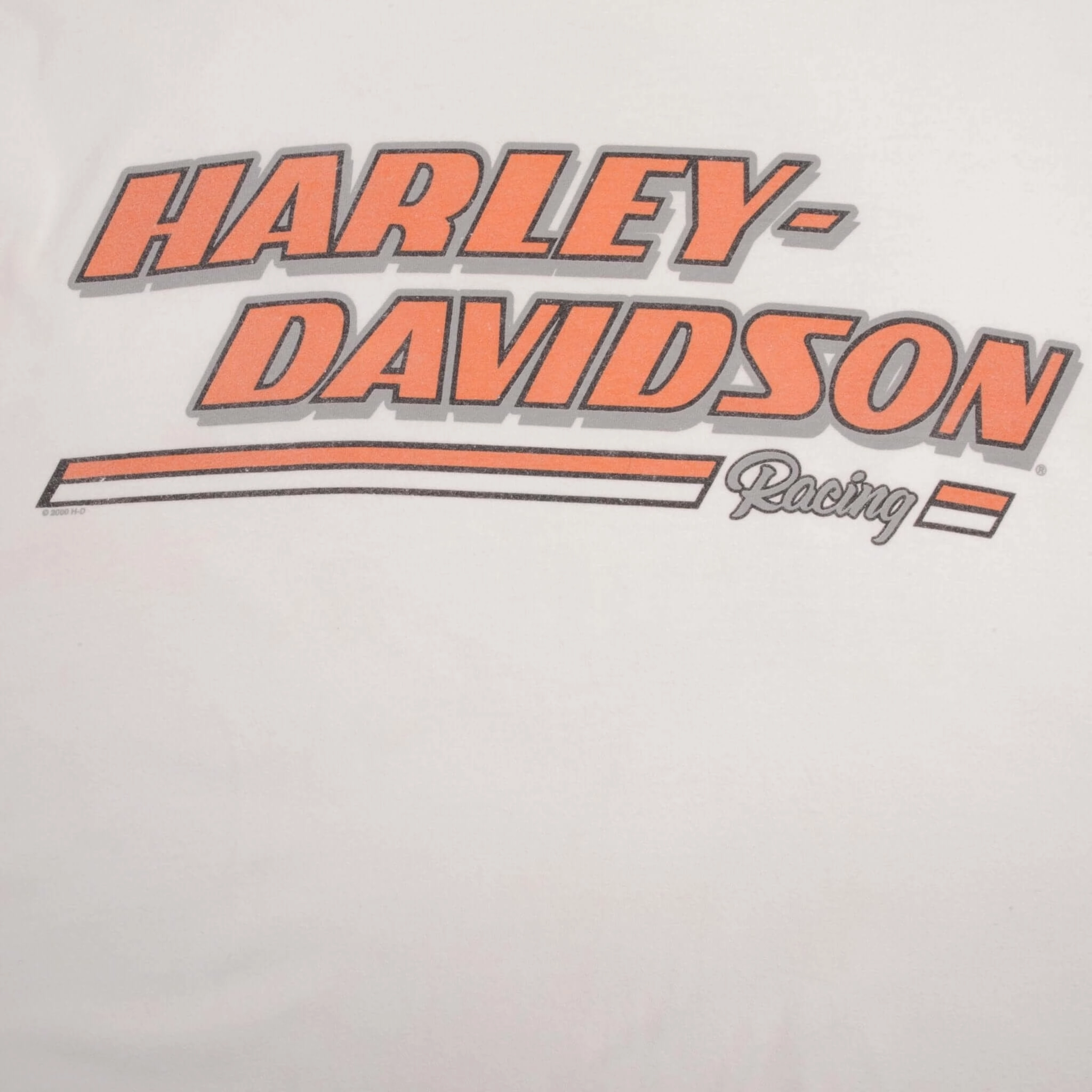 VINTAGE HARLEY DAVIDSON RACING LONG SLEEVES TEE SHIRT SIZE XL