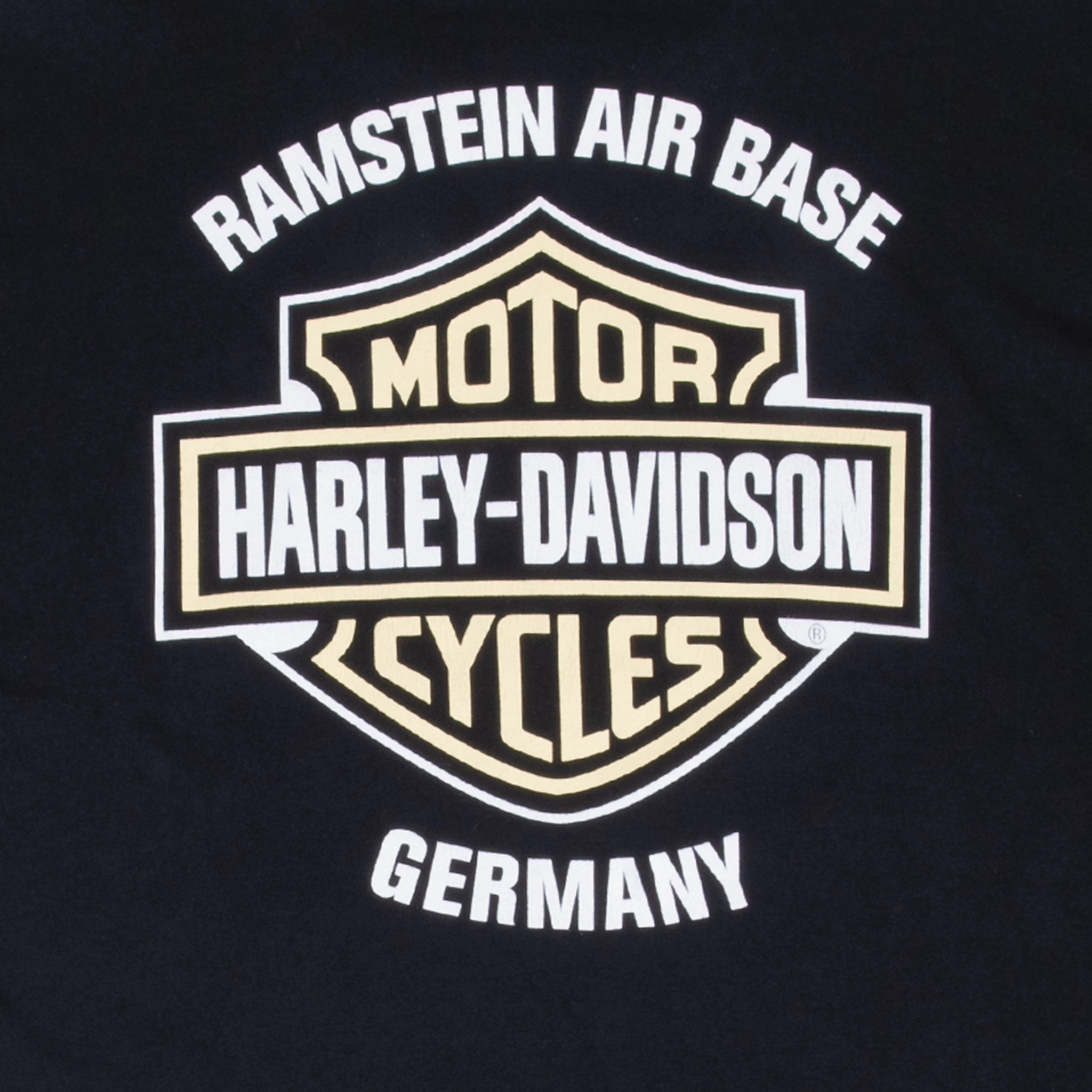 VINTAGE HARLEY DAVIDSON RAMSTEIN AIR BASE GERMANY TEE SHIRT XL