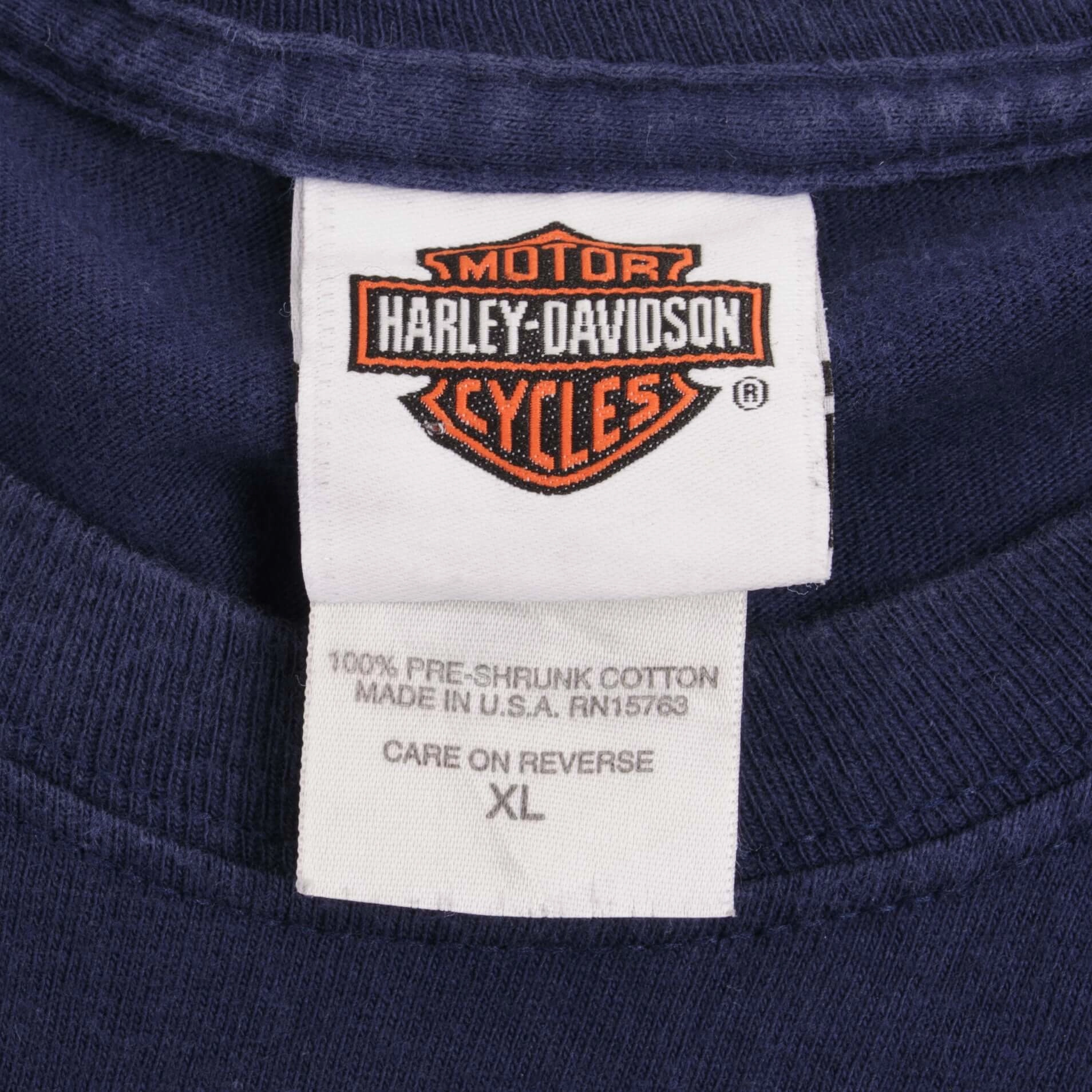 VINTAGE HARLEY DAVIDSON RICHMOND VA TEE SHIRT 2004 SIZE XL MADE IN USA