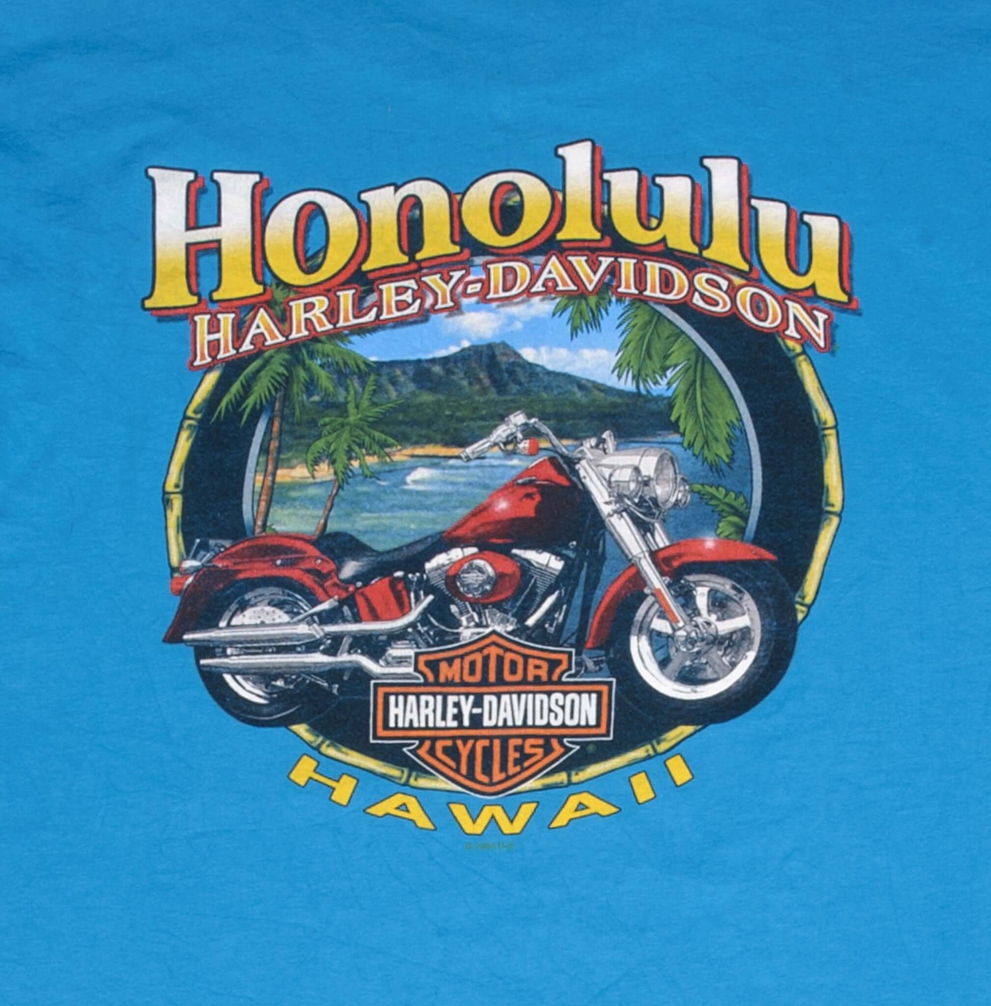 VINTAGE HARLEY DAVIDSON RIDE IN PARADISE HAWAII 2008 TEE SHIRT SIZE LARGE