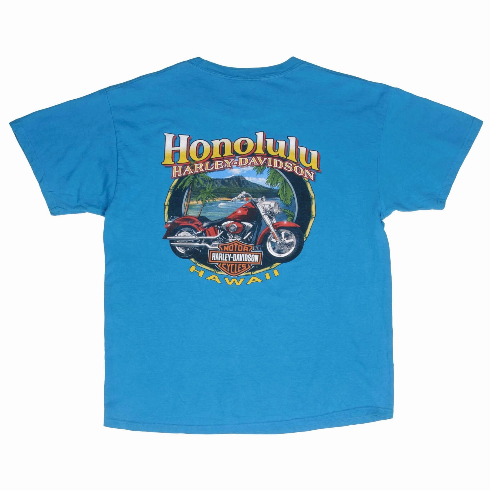 VINTAGE HARLEY DAVIDSON RIDE IN PARADISE HAWAII 2008 TEE SHIRT SIZE LARGE