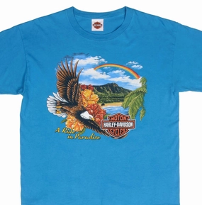 VINTAGE HARLEY DAVIDSON RIDE IN PARADISE HAWAII 2008 TEE SHIRT SIZE LARGE