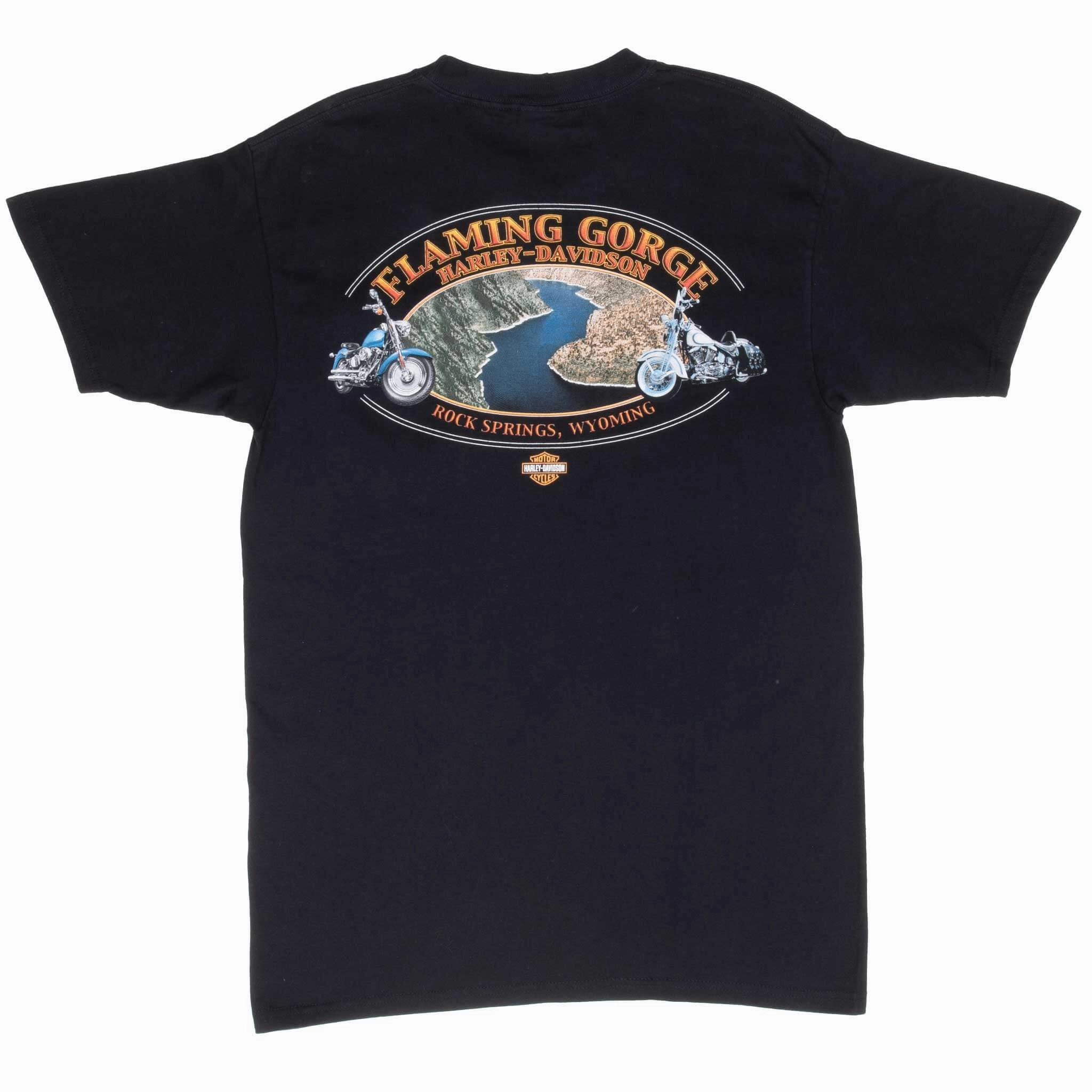 VINTAGE HARLEY DAVIDSON ROCK SPRINGS WYOMING 2000S TEE SHIRT MEDIUM