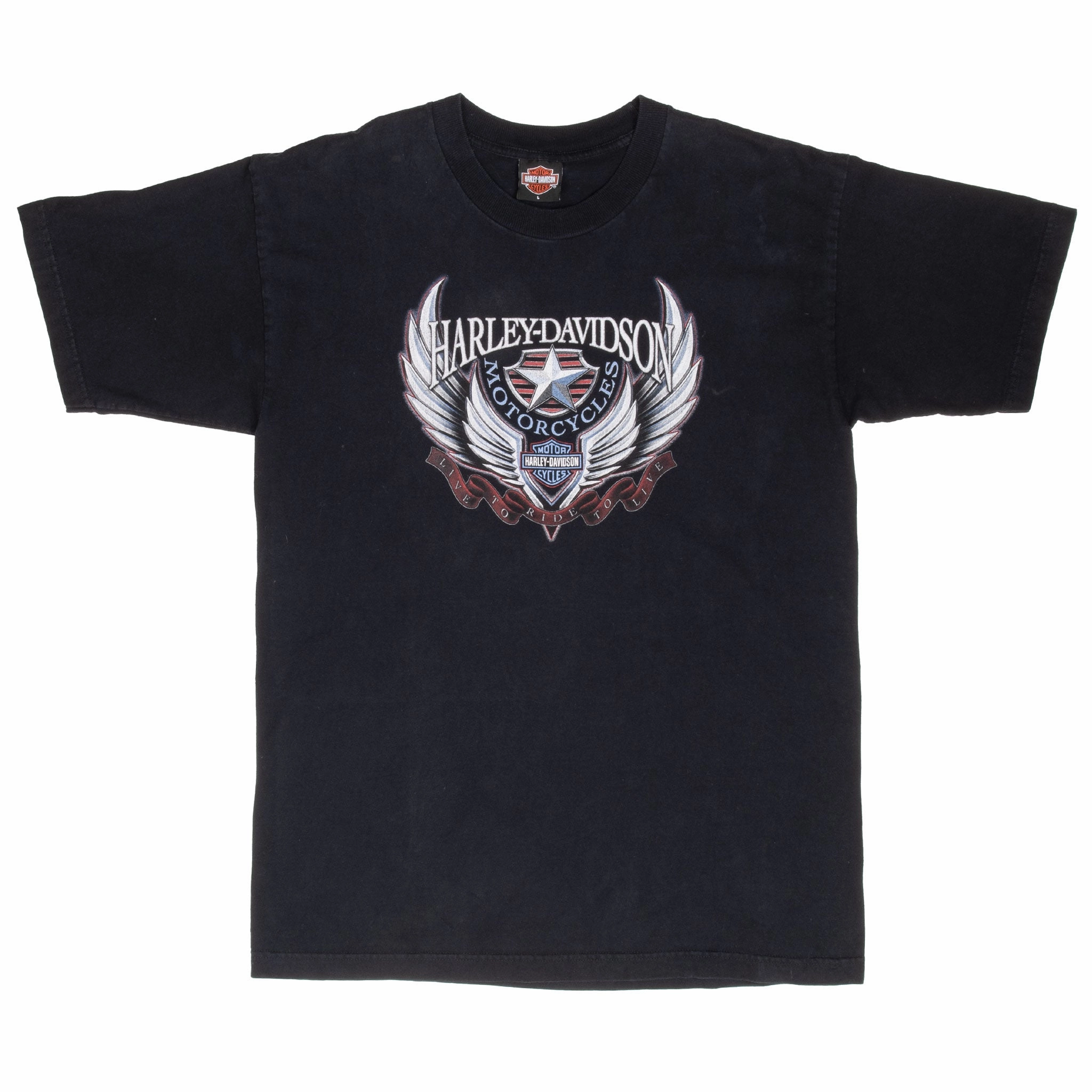VINTAGE HARLEY DAVIDSON ROCKVILLE 2002 TEE SHIRT LARGE MADE IN USA