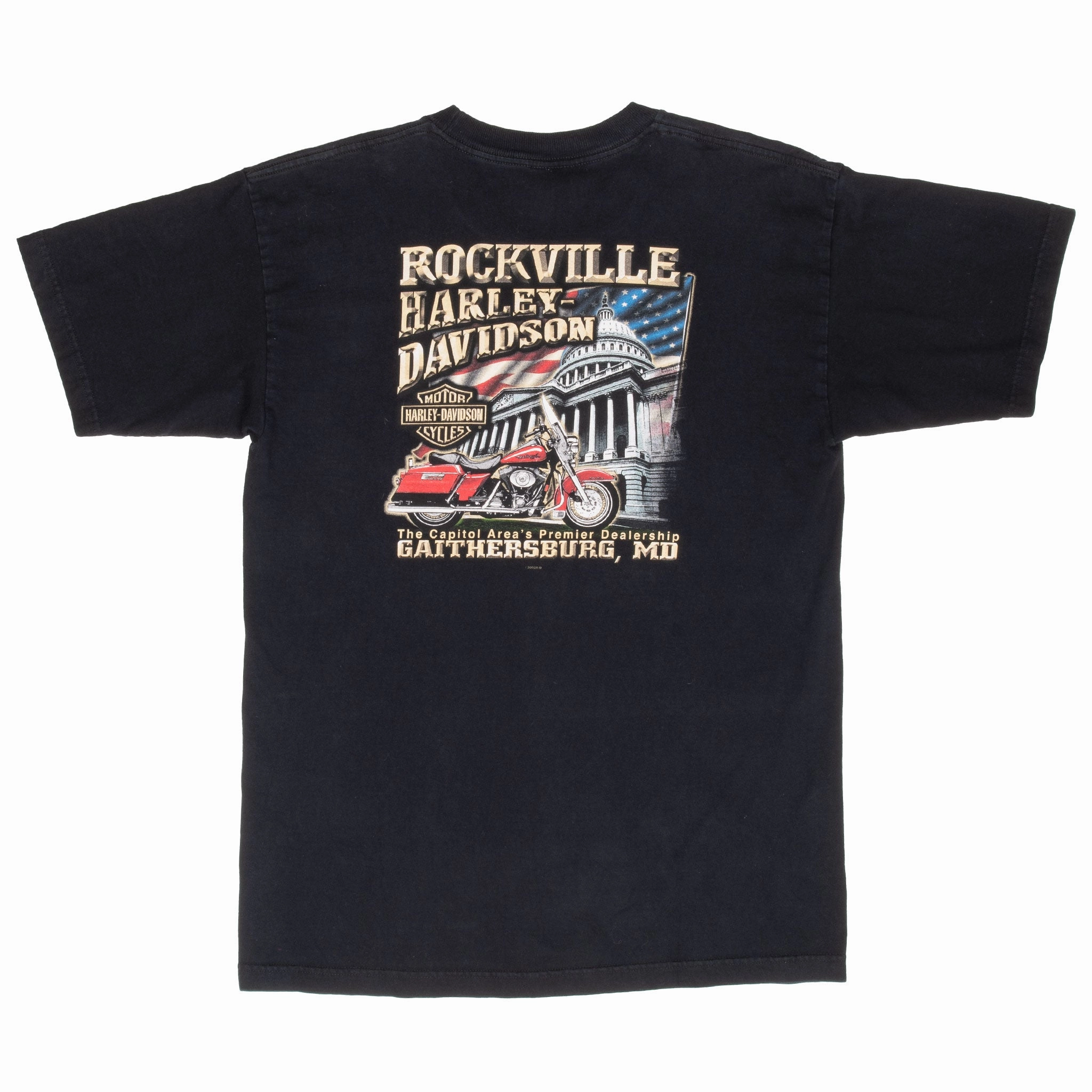 VINTAGE HARLEY DAVIDSON ROCKVILLE 2002 TEE SHIRT LARGE MADE IN USA