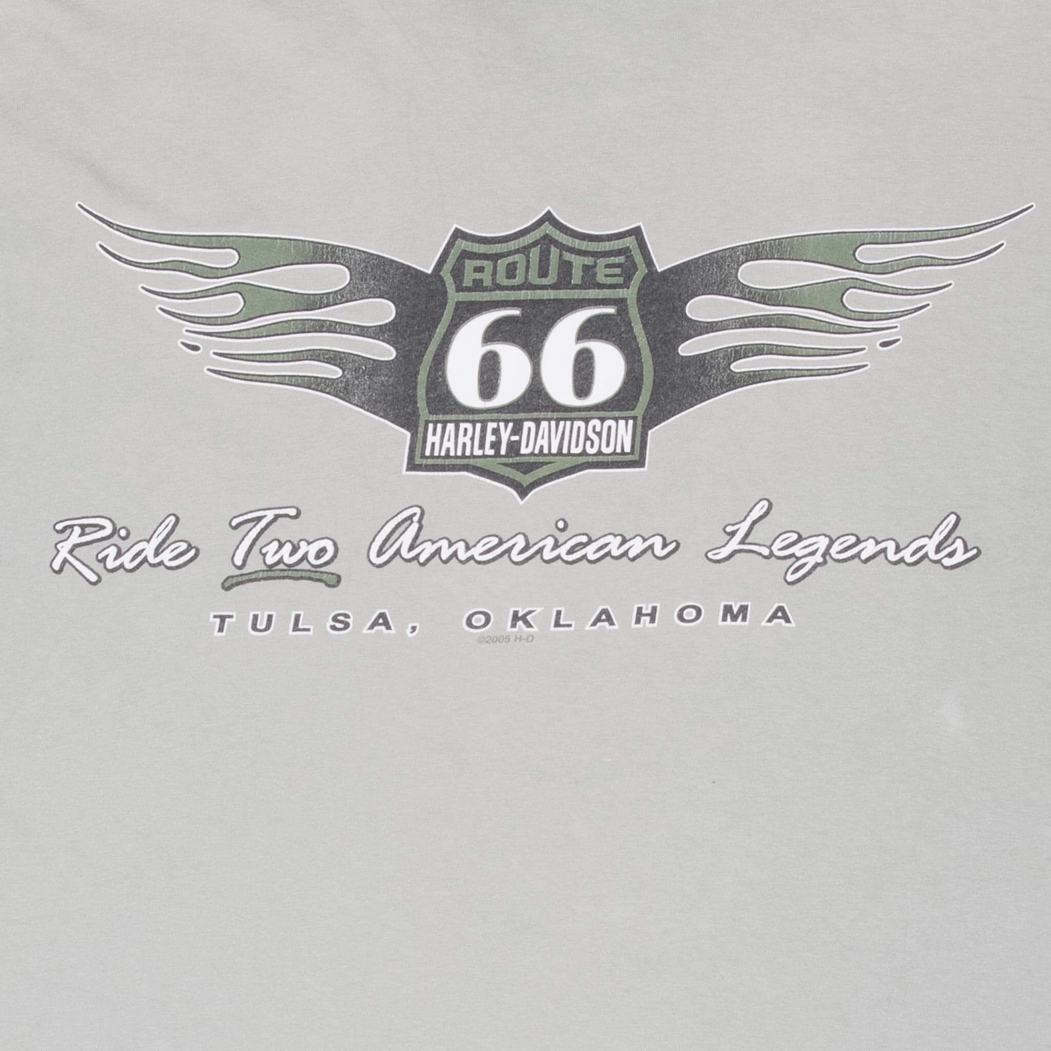 VINTAGE HARLEY DAVIDSON ROUTE 66 TULSA OKLAHOMA TEE SHIRT 2006 XL